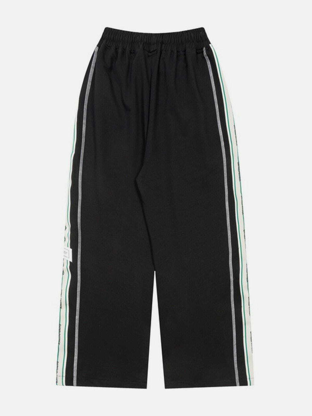 Colorful Striped Y2K Drawstring Sweatpants for Grunge, 90s Aesthetic, and Summer Outfits