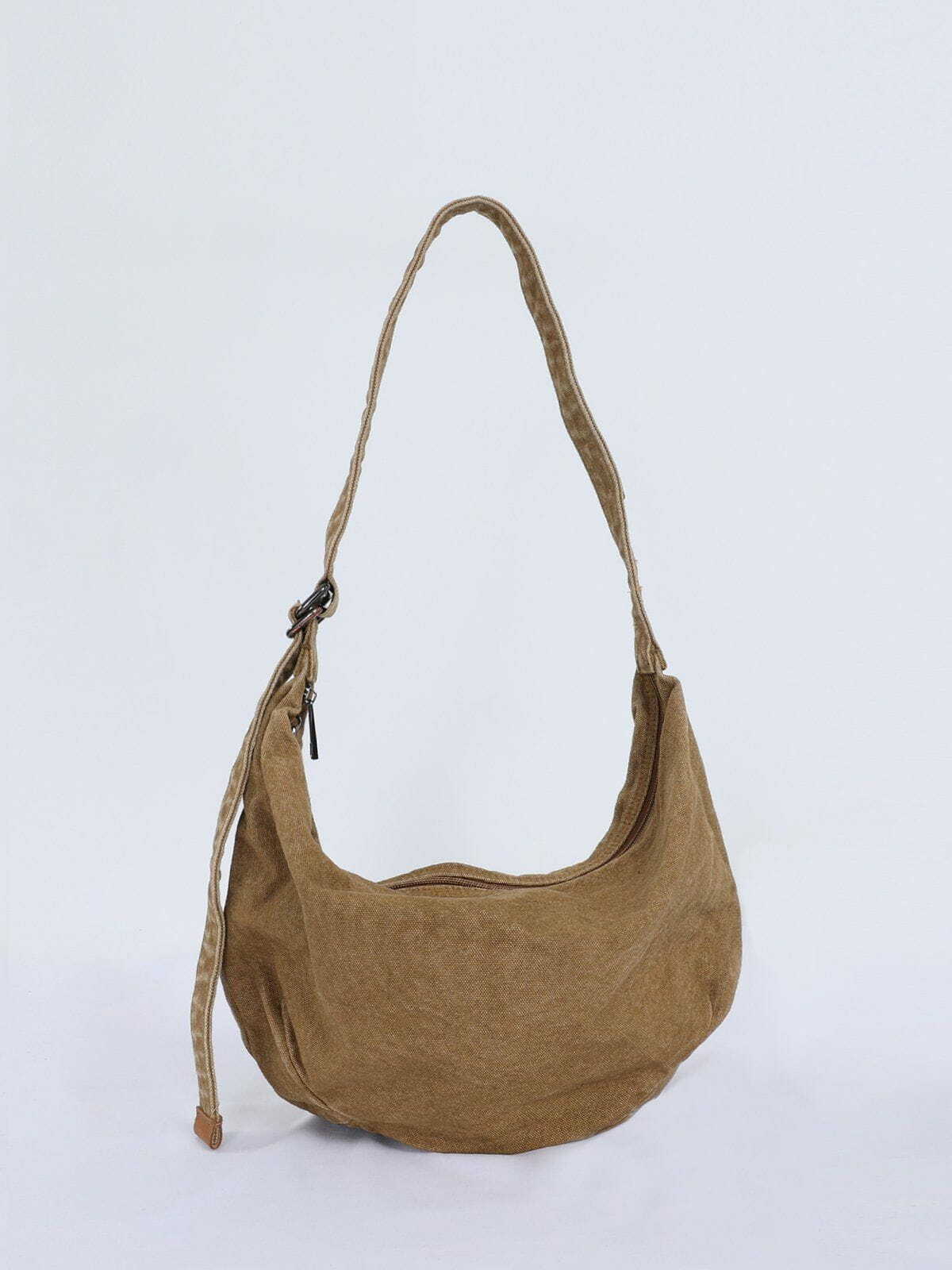 Distressed Washed Diagonal Bag - Y2K Aesthetic, Grunge Style, Perfect for 90s Fashion Lovers