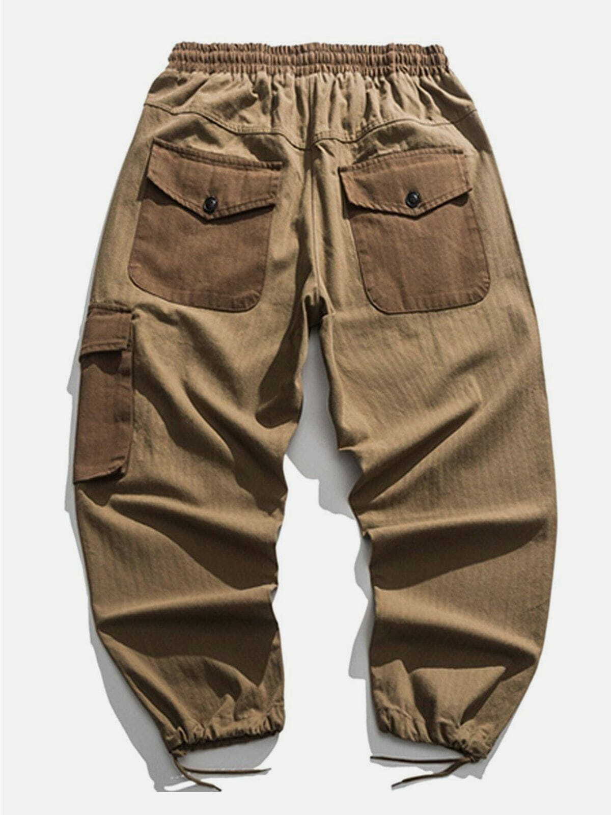 Trendy Solid Color Cargo Pants for Y2K Fashion, Grunge Aesthetic & 90s Style Outfits