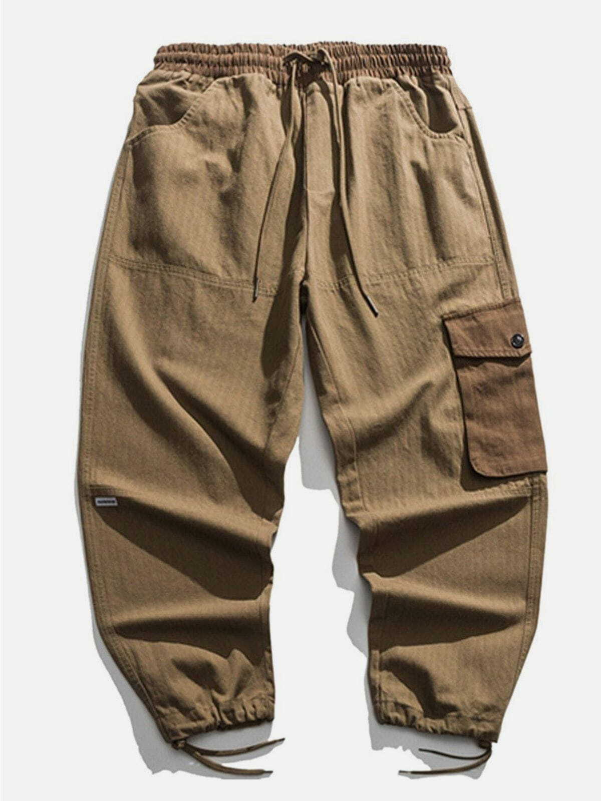 Trendy Solid Color Cargo Pants for Y2K Fashion, Grunge Aesthetic & 90s Style Outfits