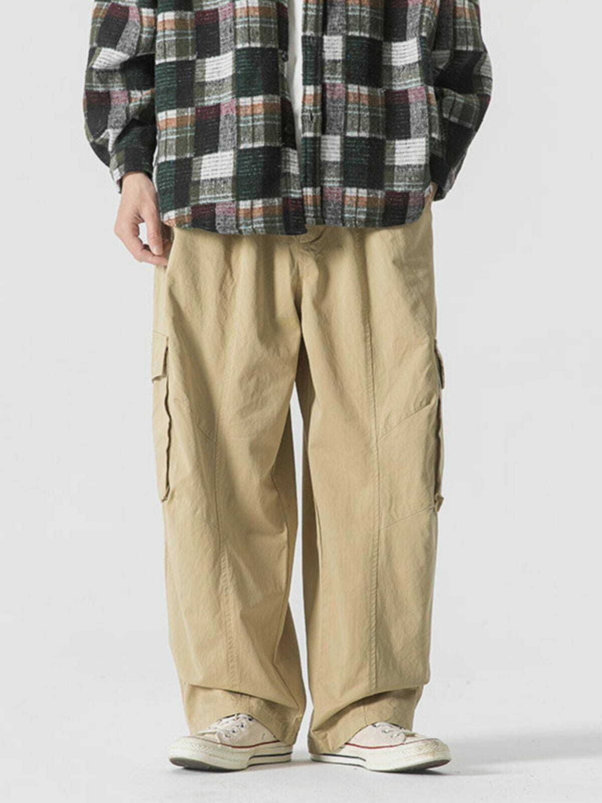 Trendy Solid Color Cargo Pants for Y2K Fashion, Grunge Style, and 90s Aesthetic Outfits