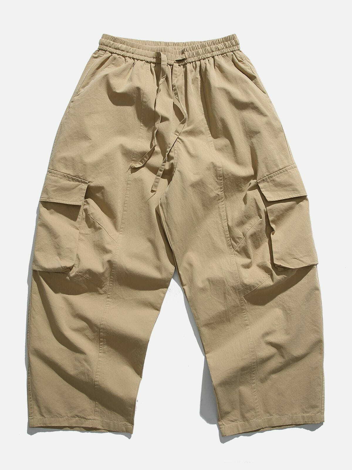 Trendy Solid Color Cargo Pants for Y2K Fashion, Grunge Style, and 90s Aesthetic Outfits