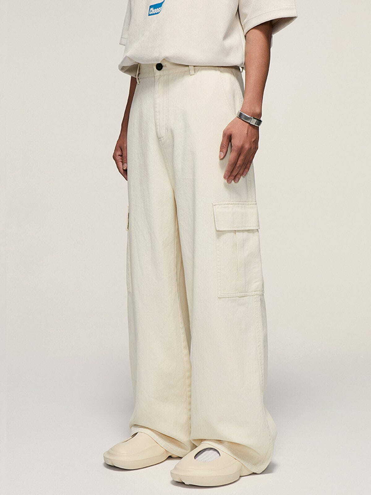 Trendy Y2K Multi-Pocket Wide Leg Cargo Pants for Grunge and 90s Fashion Lovers