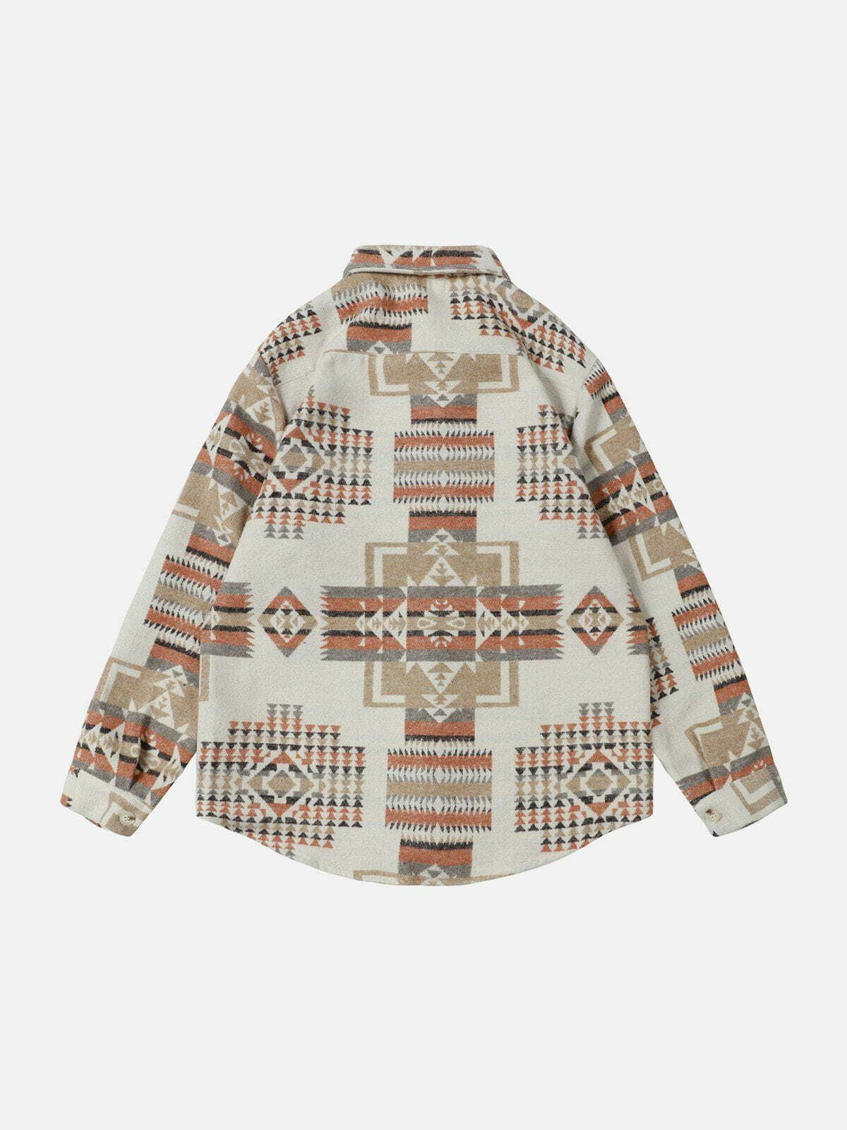 Vintage Plaid Embroidery Shacket - Y2K Grunge Aesthetic Layering Piece for 90s Fashion Lovers