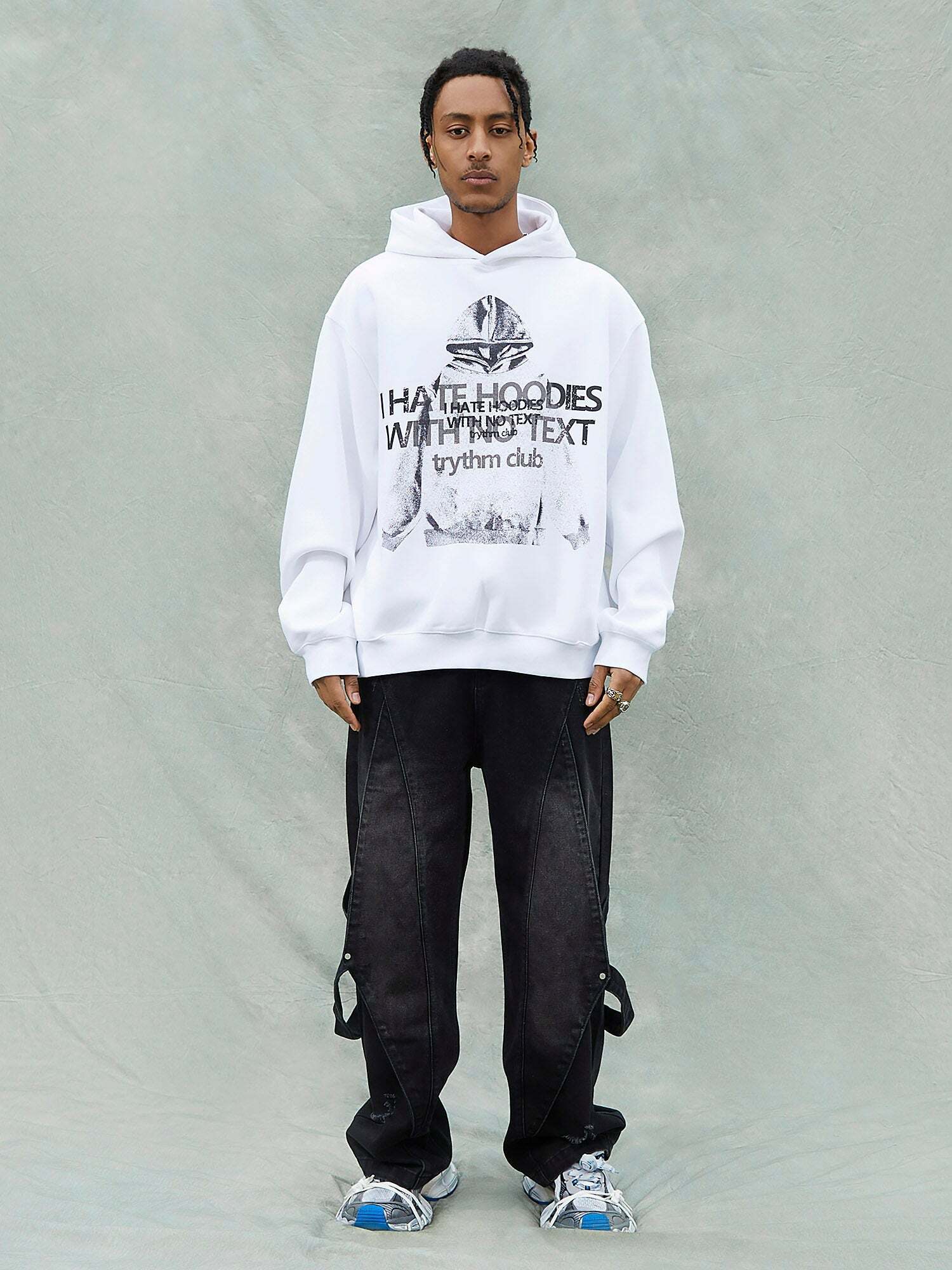 Y2K Aesthetic Fun Lettering Double Print Hoodie - Grunge Style for Summer Outfits & 90s Vibes