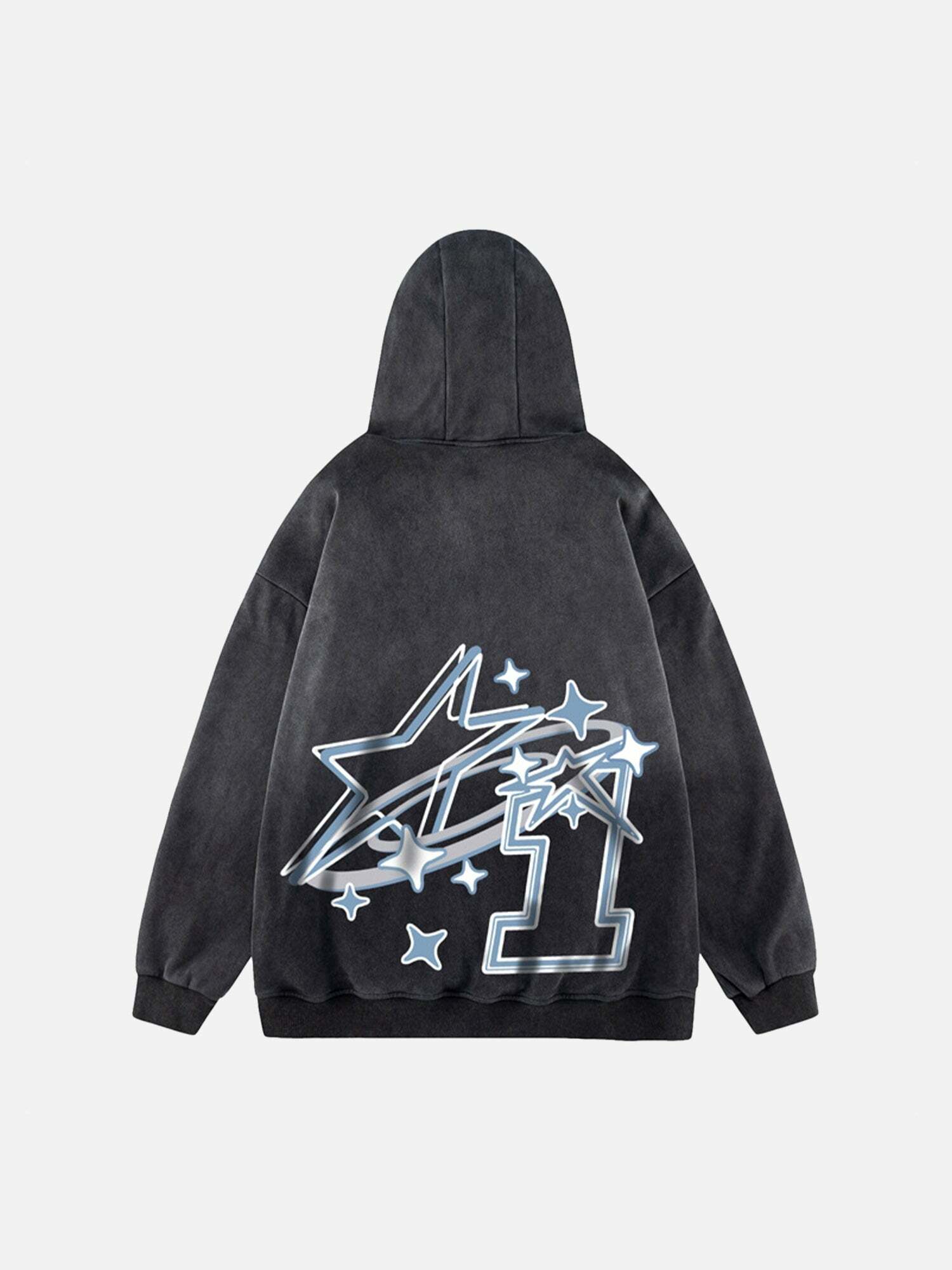 Y2K Aesthetic Gradient Velvet Hoodie - Vintage 90s Grunge Style for Effortless Summer Outfits