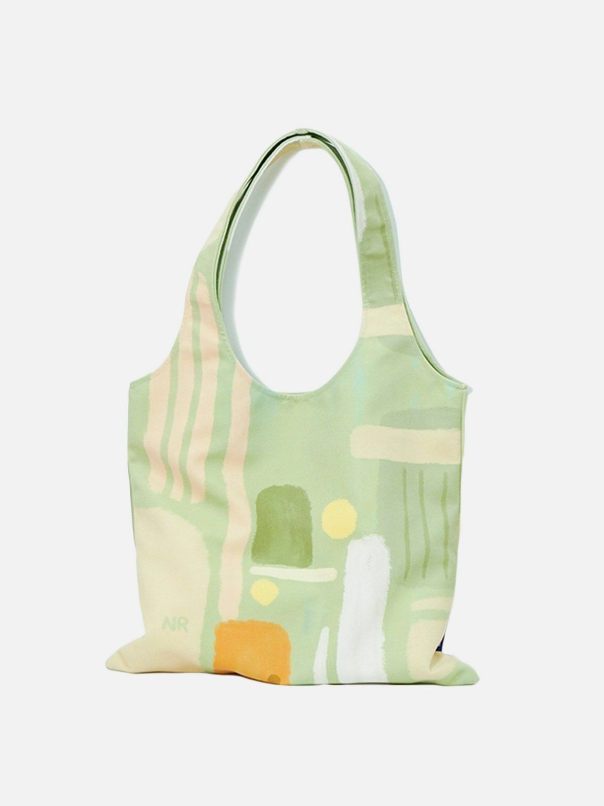 Y2K Aesthetic Oil Print Canvas Bag - Perfect for 90s Fashion, Grunge Outfits & Summer Vibes