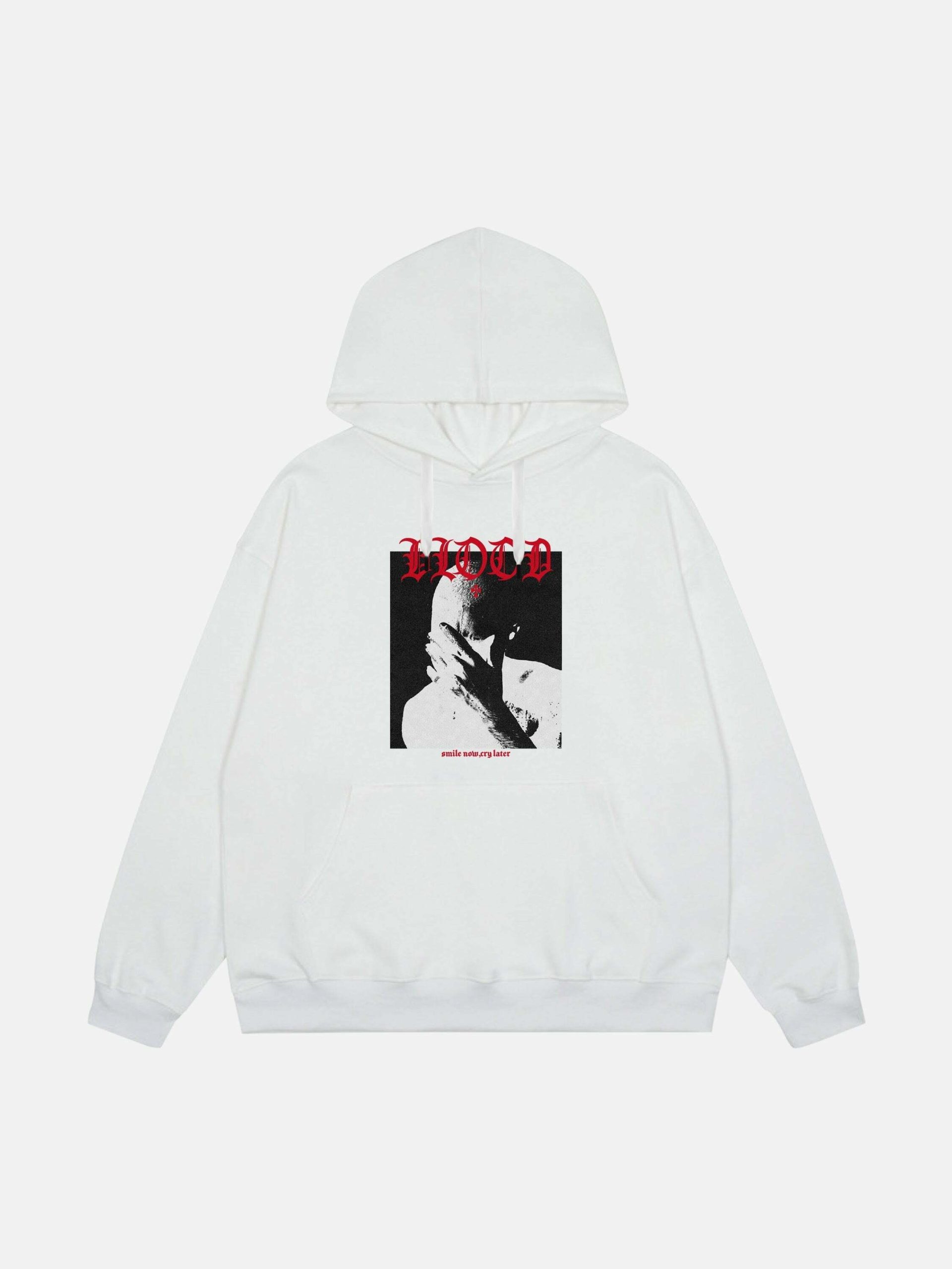 Y2K Aesthetic Portrait Print Hoodie - Grunge Style, 90s Fashion, and Cute Outfit Ideas