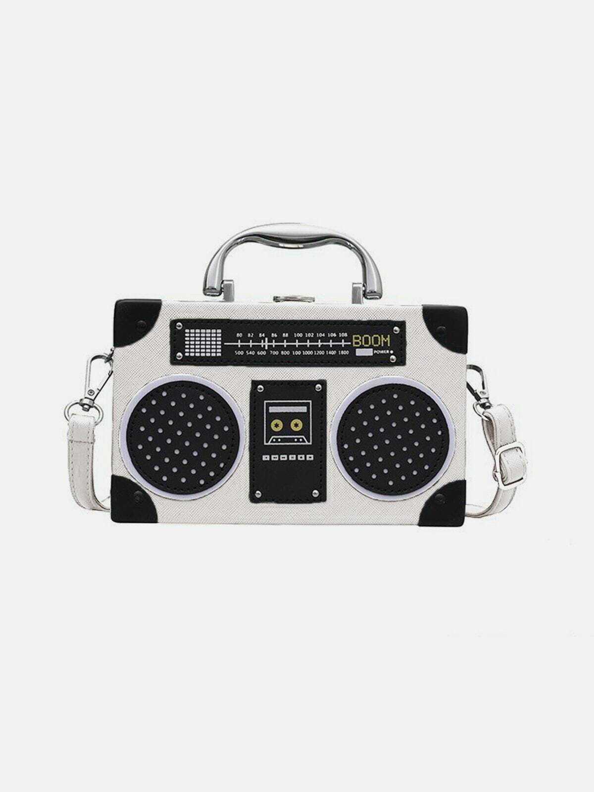 Y2K Aesthetic Radio Style Crossbody Bag for 90s Fashion Lovers Perfect for Summer Outfits & Grunge