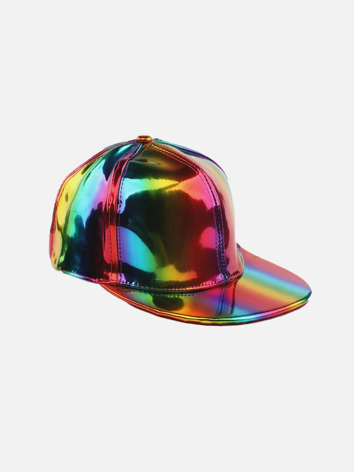 Y2K Aesthetic Rainbow Baseball Cap - Trendy 2000s Fashion for Grunge & Summer Outfits