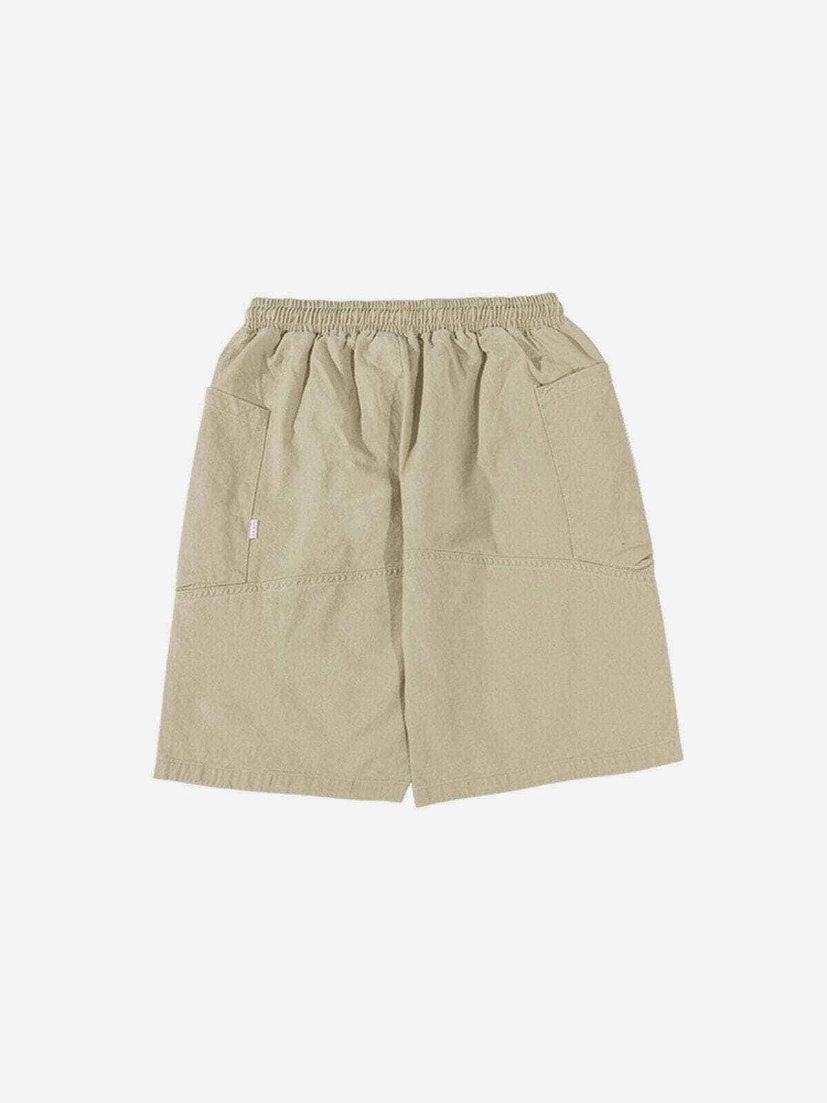 Y2K Aesthetic Solid Color Drawstring Shorts for Summer, Grunge Style & Casual Outfits