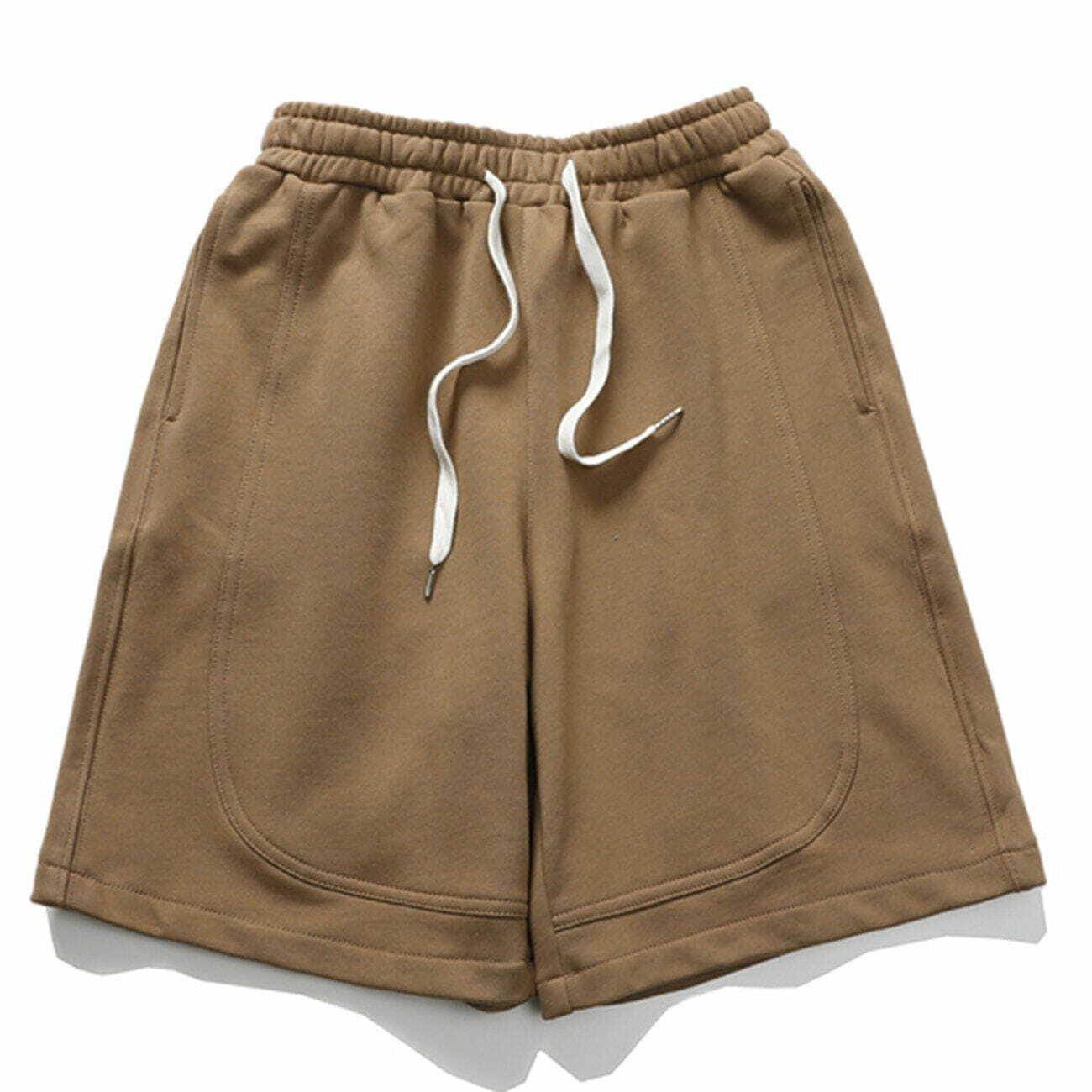 Y2K Aesthetic Solid Color Drawstring Shorts for Summer: Trendy 90s Grunge & Casual Outfits