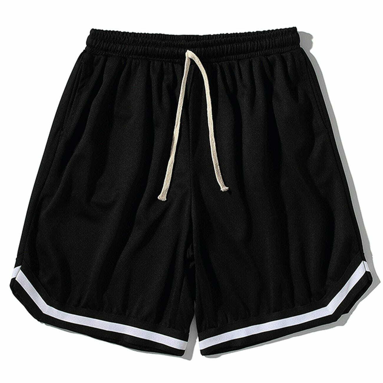 Y2K Aesthetic Solid Color Drawstring Shorts for Summer: Trendy 90s & Grunge Style Outfits