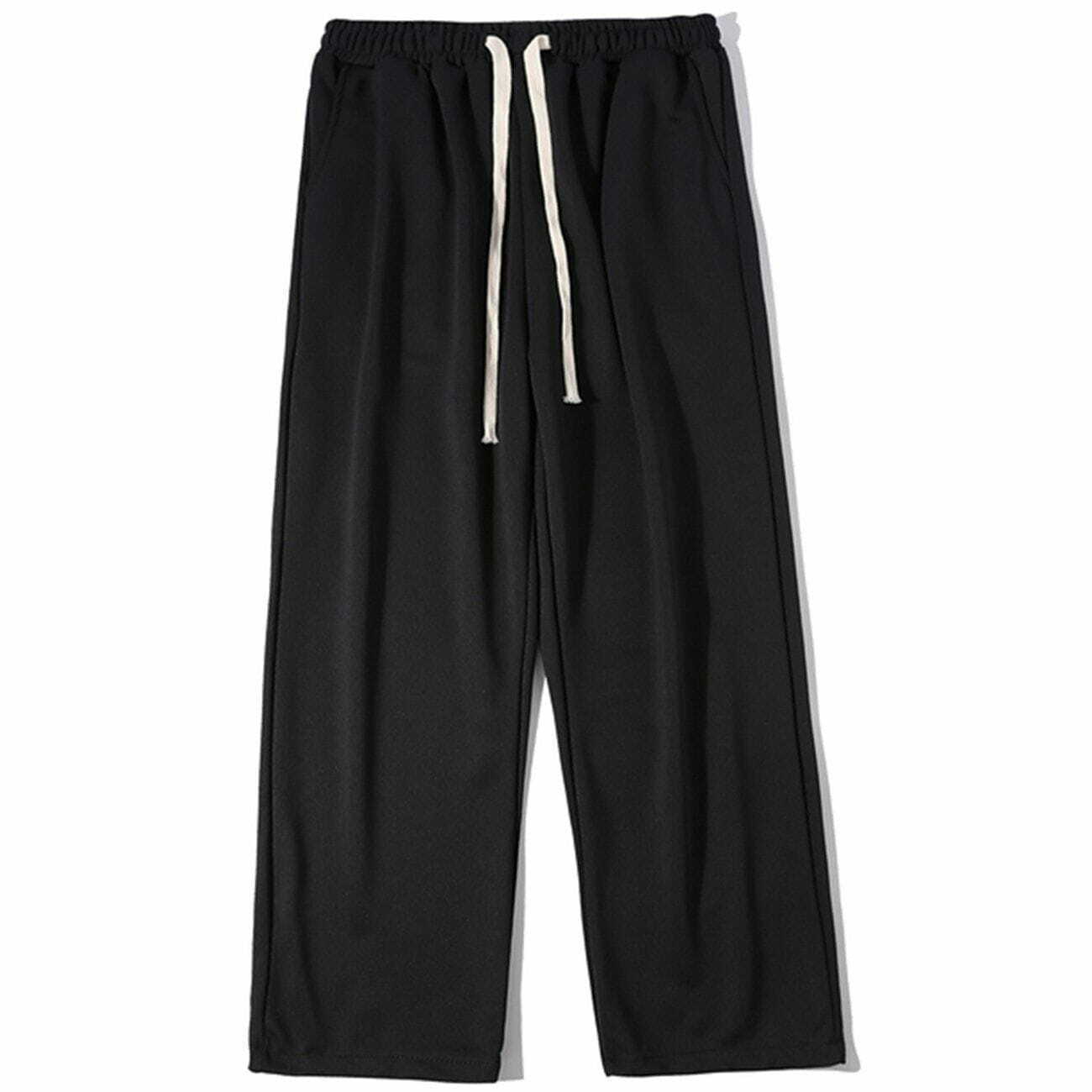 Y2K Aesthetic Solid Color Sweatpants for Grunge, 90s Style, and Casual Summer Outfits