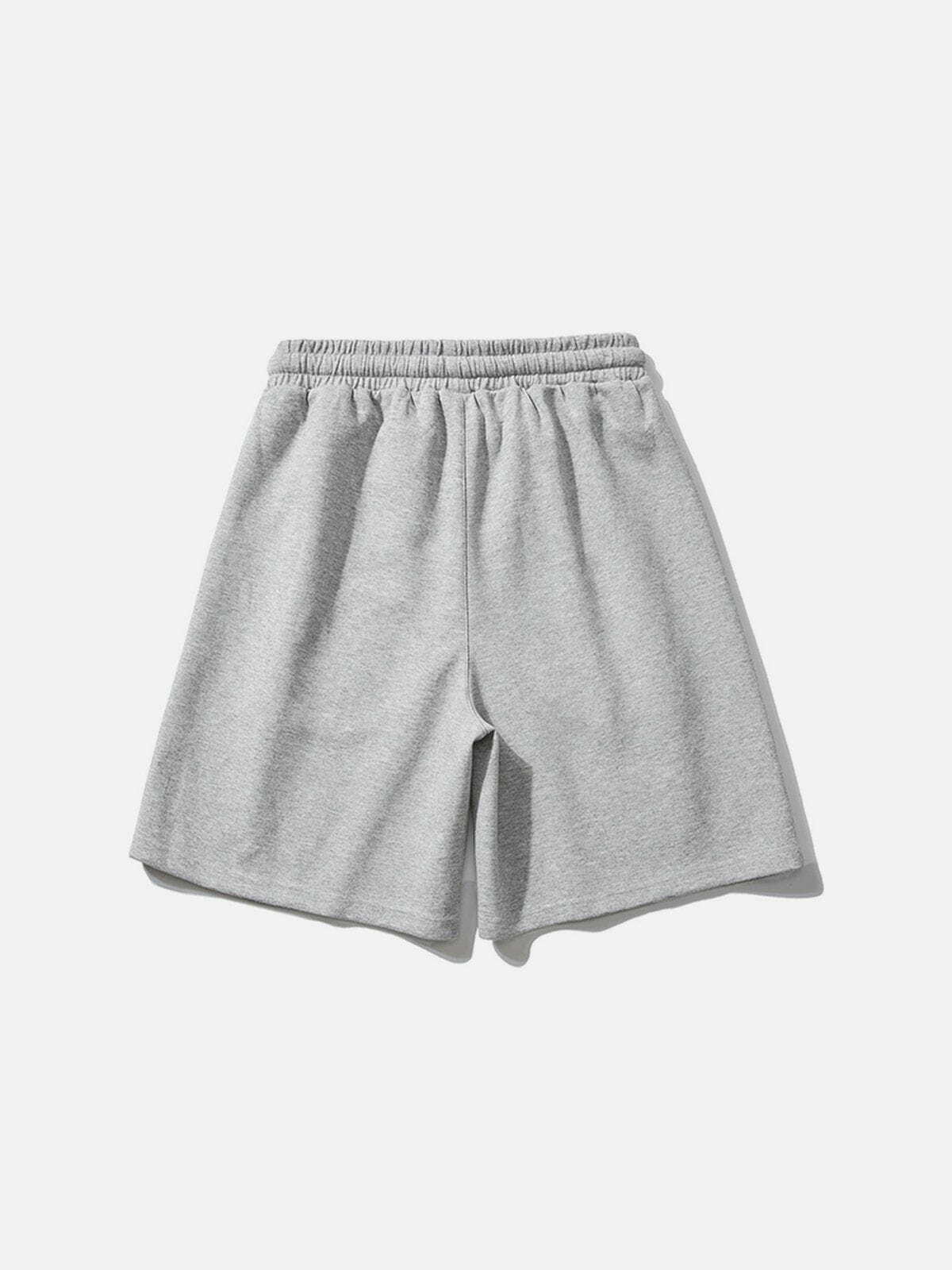 Y2K Aesthetic Solid Drawstring Shorts for Summer: Trendy 90s Grunge & Casual Outfits