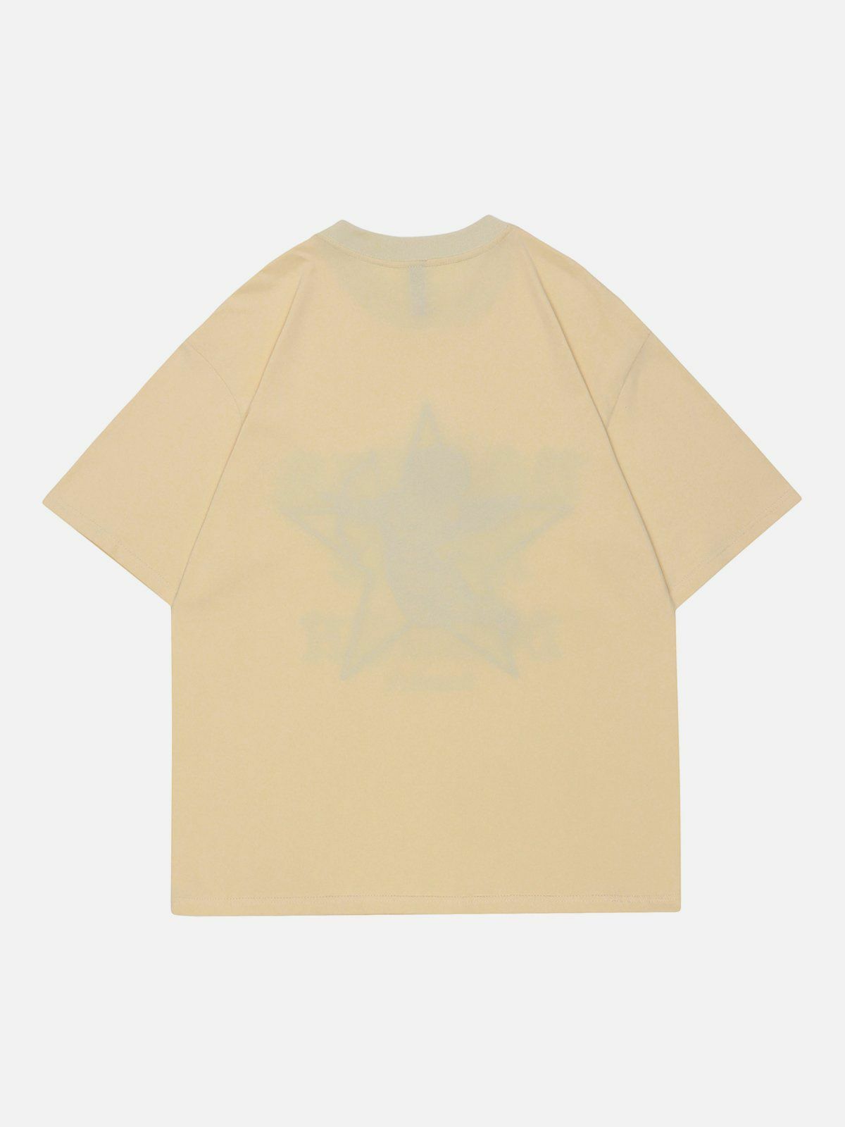 Y2K Aesthetic Star Embroidery Tee - Trendy Summer Outfit for Grunge & 90s Fashion Lovers