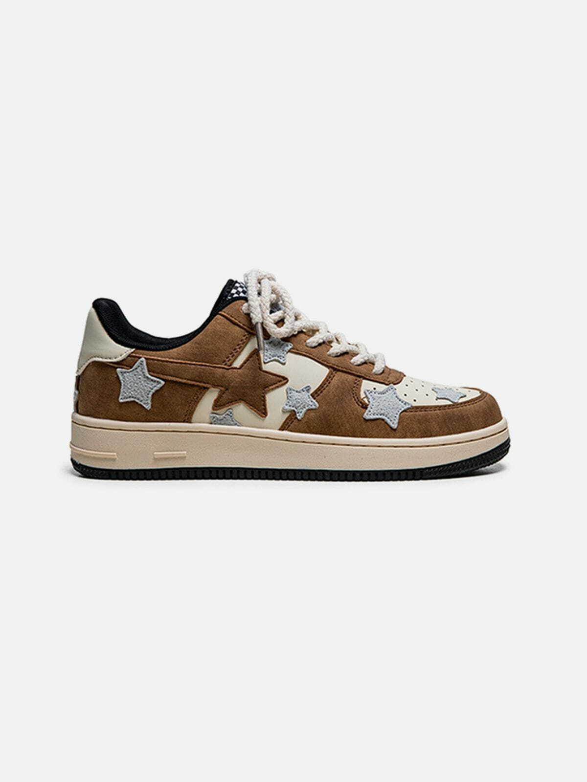 Y2K Aesthetic Star Skate Shoes for Grunge & 90s Fashion Lovers - Perfect for Summer Outfits!