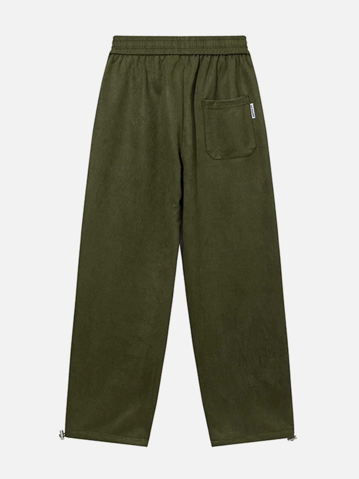 Y2K Aesthetic Straight Sweatpants: Grunge Style Cargo Pants for 90s Fashion Lovers