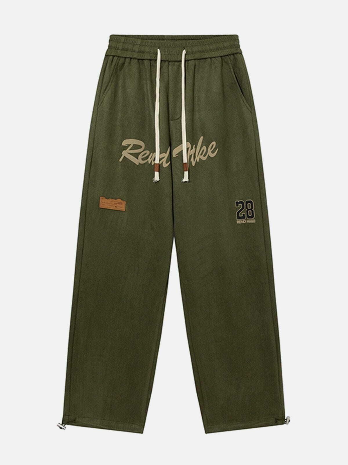 Y2K Aesthetic Straight Sweatpants: Grunge Style Cargo Pants for 90s Fashion Lovers