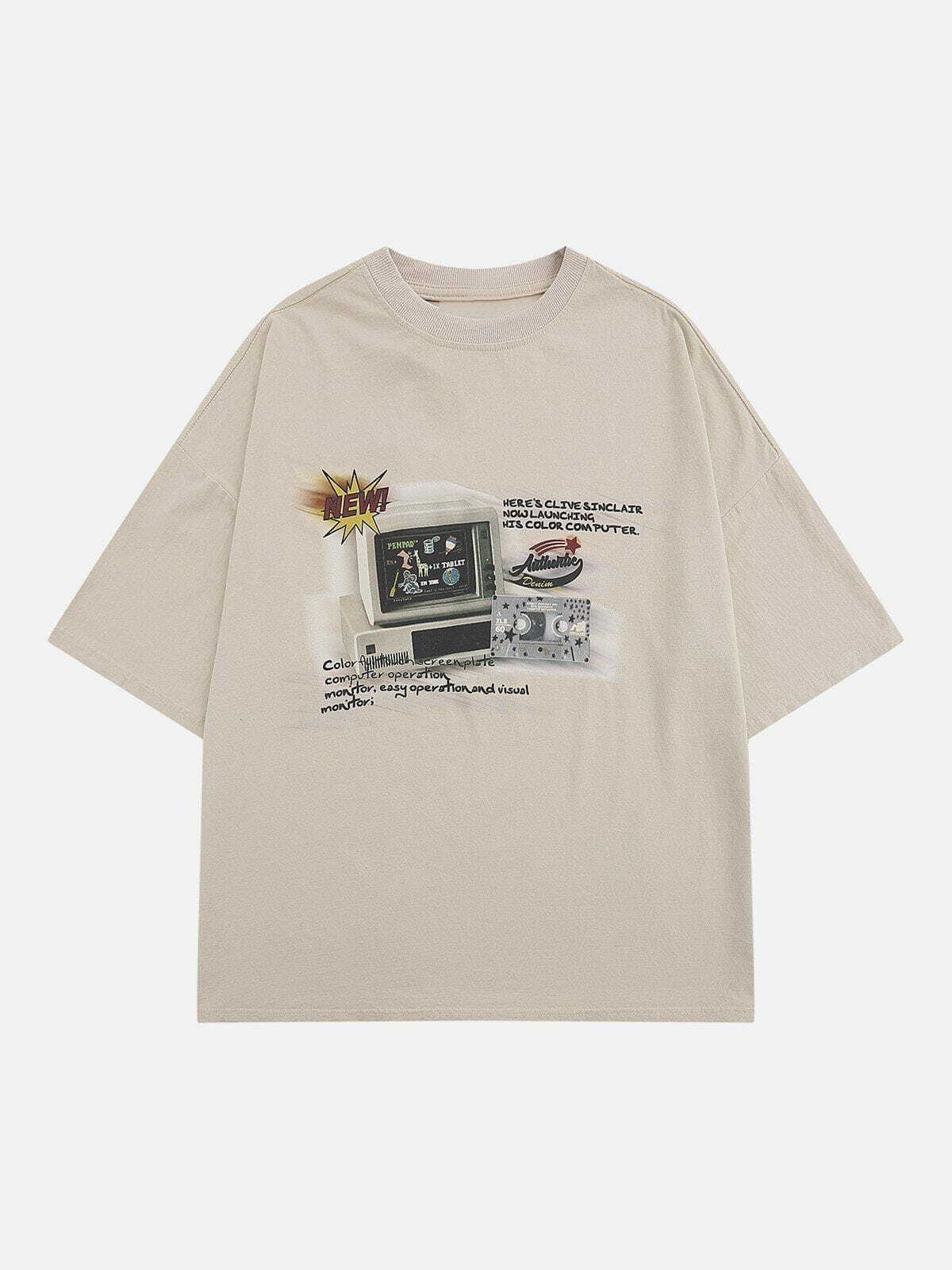 Y2K Aesthetic Washed Tee - Vintage 90s Grunge Style for Effortless Summer Outfits