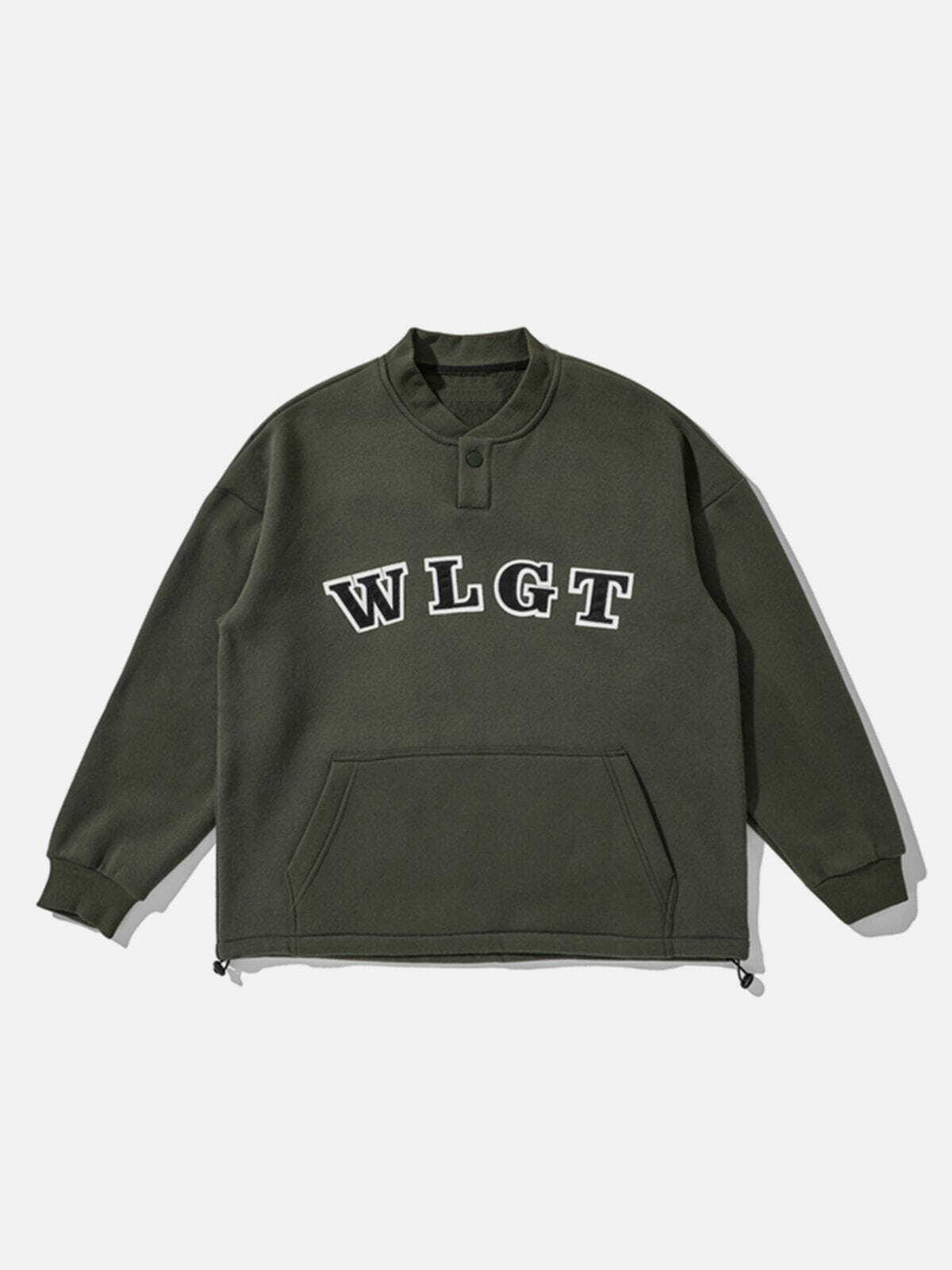 Y2K Aesthetic WLGT Labeling Sweatshirt - Vintage 90s Grunge Style for Trendy Outfits