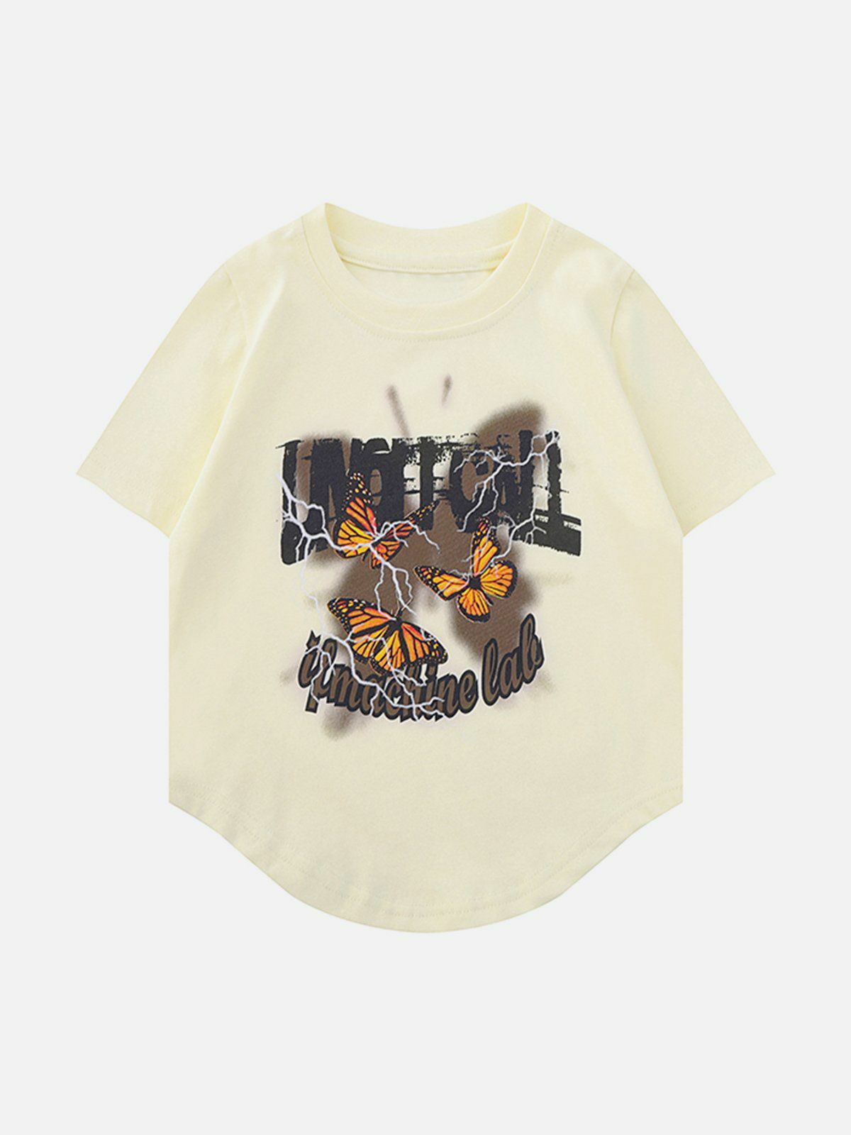 Y2K Butterfly Print Tee - Trendy Summer Outfit, Grunge Aesthetic, 90s Style, Cute Tops