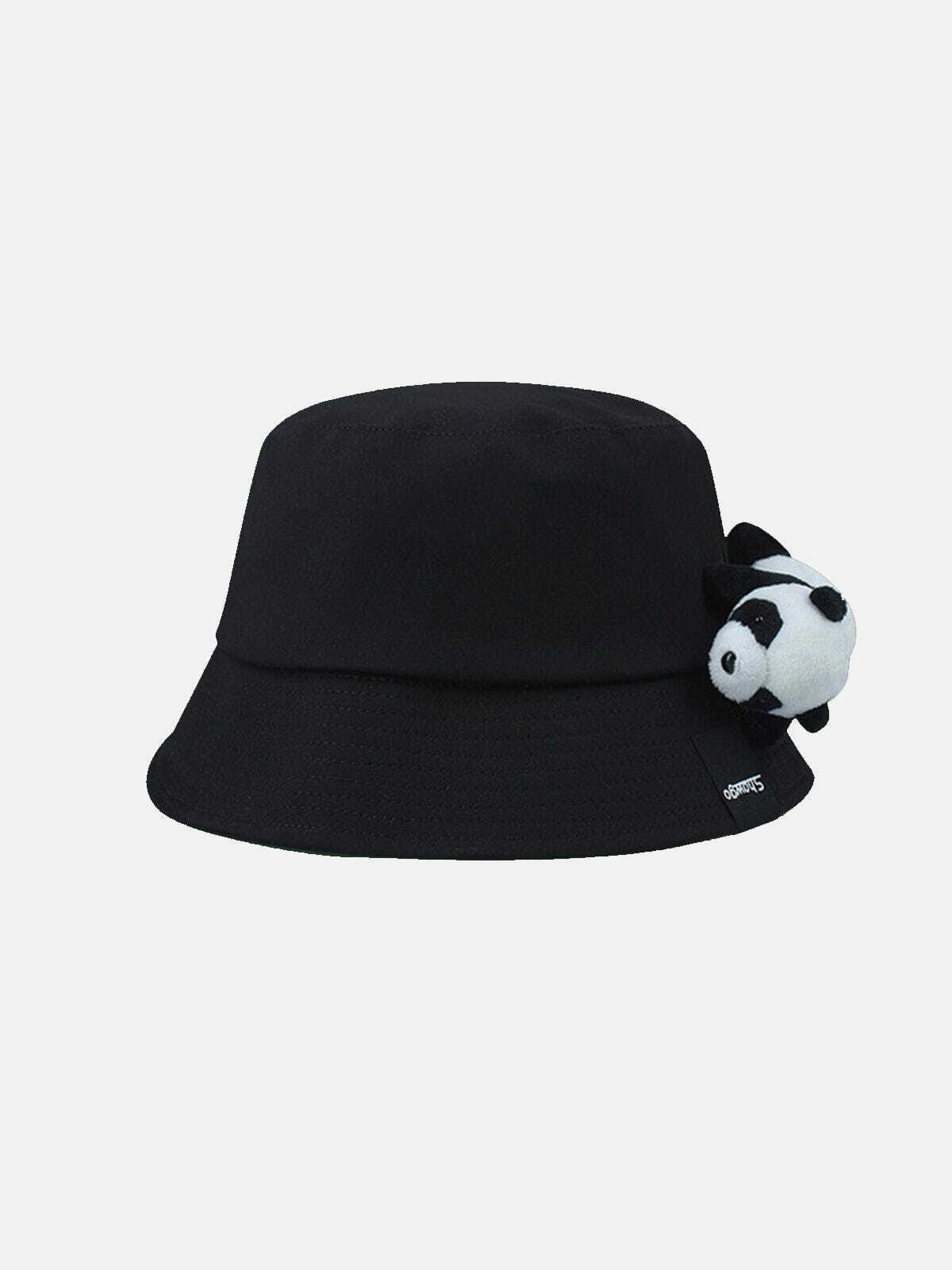 Y2K Cartoon Cute 3D Panda Trucker Hat - Adorable Grunge Aesthetic Accessory for Summer Outfits