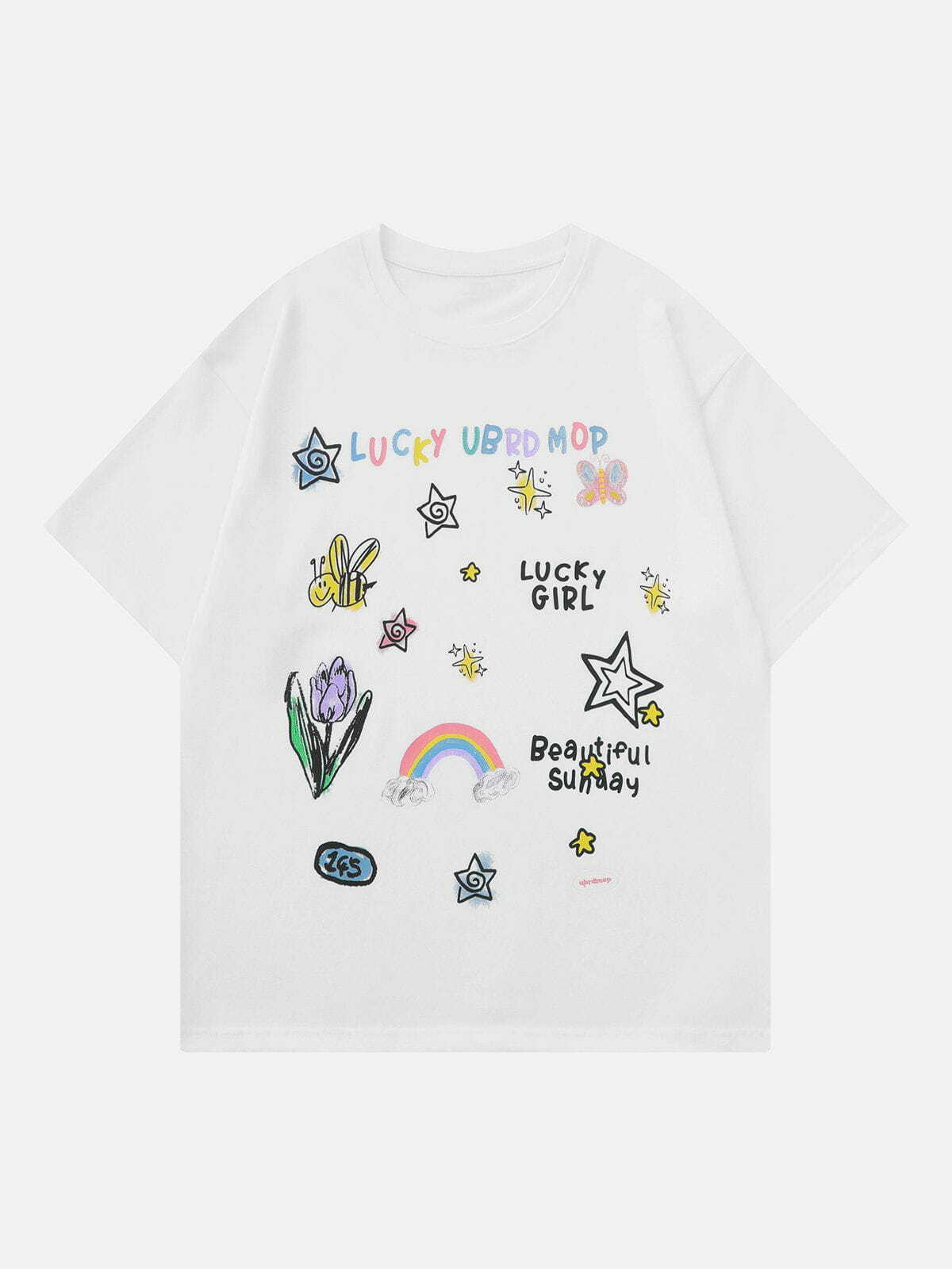 Y2K Cartoon Print Tee - Trendy 90s Aesthetic Top for Grunge, Coquette, and Casual Outfits