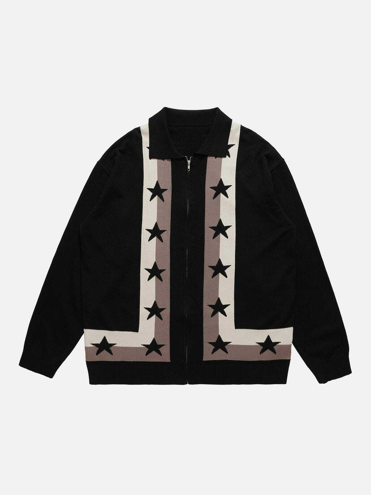 Y2K Colorblock Embroidery Cardigan - Trendy 90s Grunge Style for Summer Outfits & Aesthetic Looks