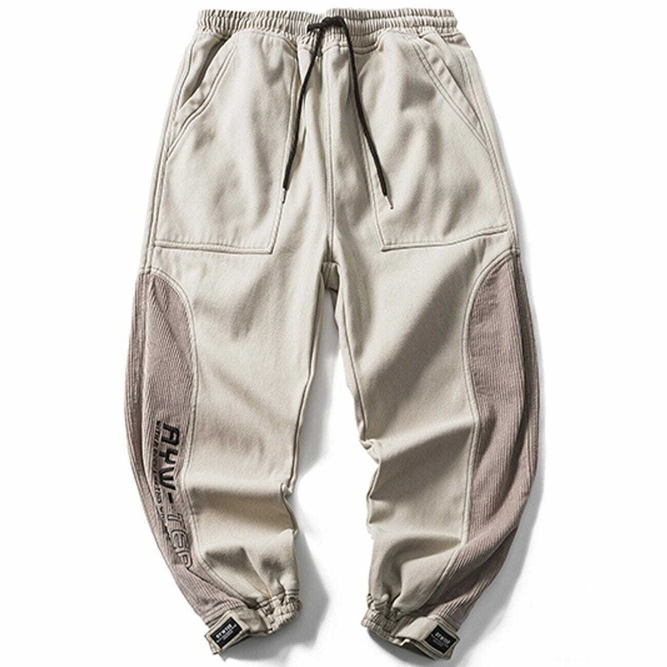 Y2K Corduroy Patch Sweatpants - Trendy Grunge Style for Summer Outfits & Aesthetic Looks