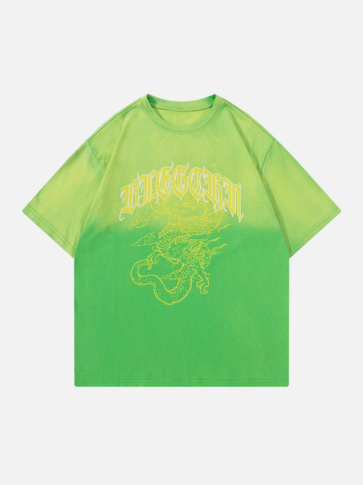 Y2K Dragon Print Tee - Trendy Grunge Aesthetic Top for Summer Outfits & 90s Fashion Lovers