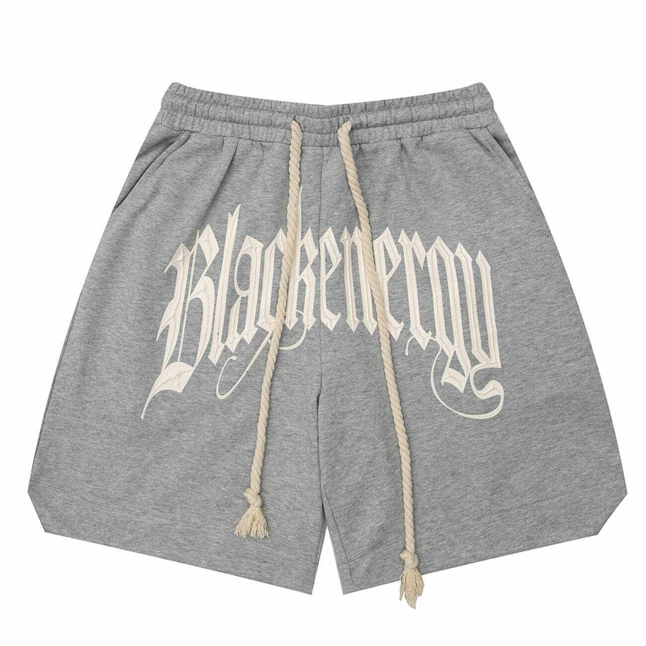 Y2K Embroidered Drawstring Shorts - Trendy Summer Outfit, Grunge Aesthetic, 90s Style Fashion