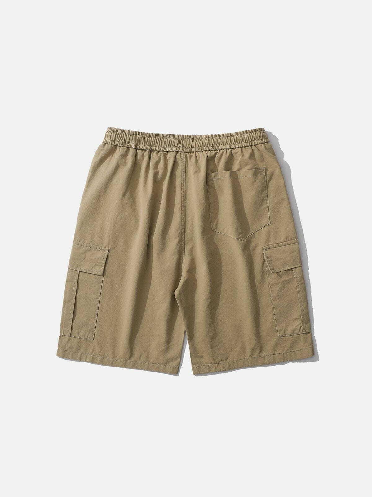 Y2K Fashion Solid Discreet Side Pocket Cargo Shorts for Summer Outfits & Grunge Style