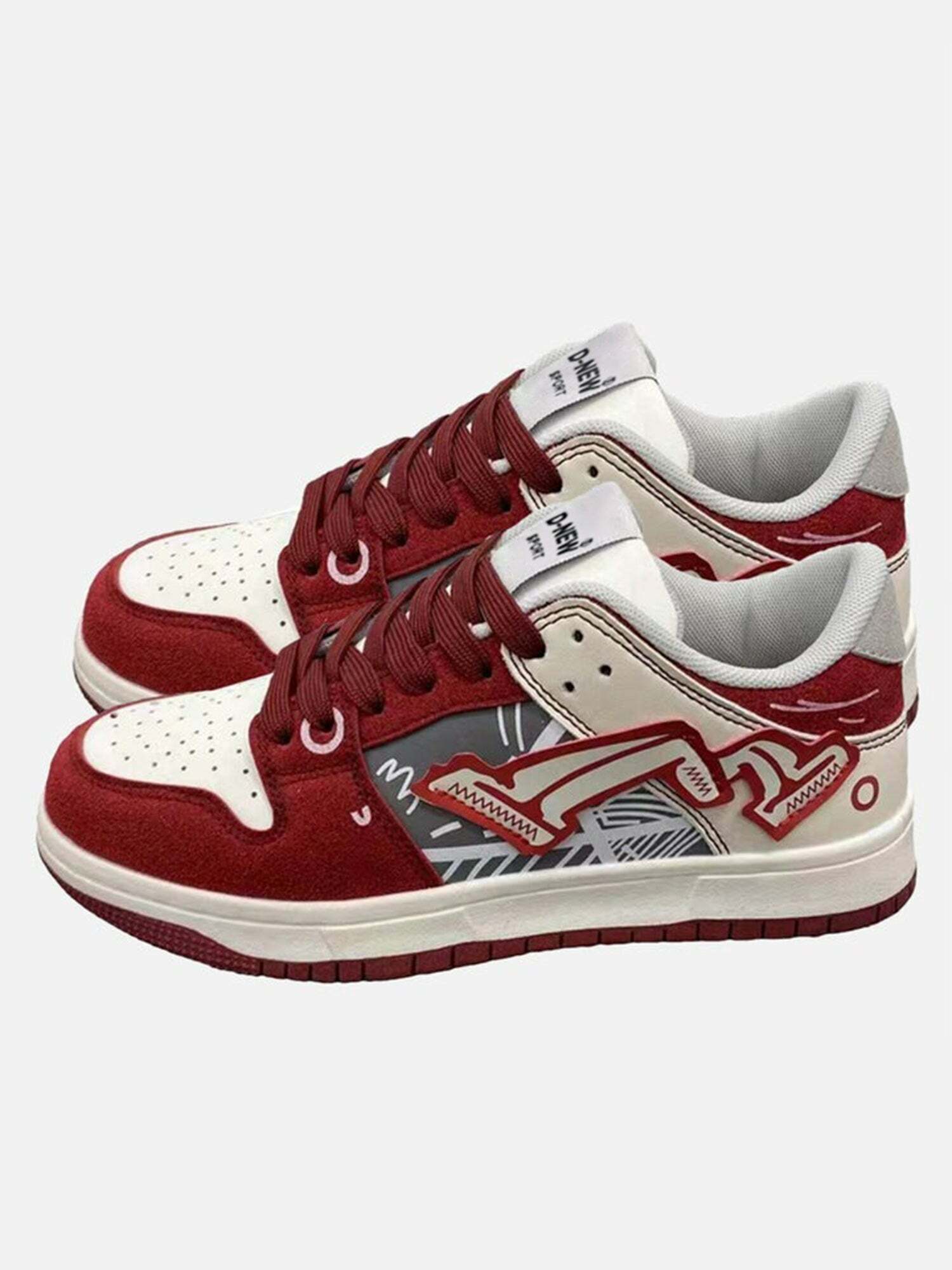 Y2K Graffiti Board Shoes for Couples Trendy 2000s Style Perfect for Summer Outfits & Aesthetic