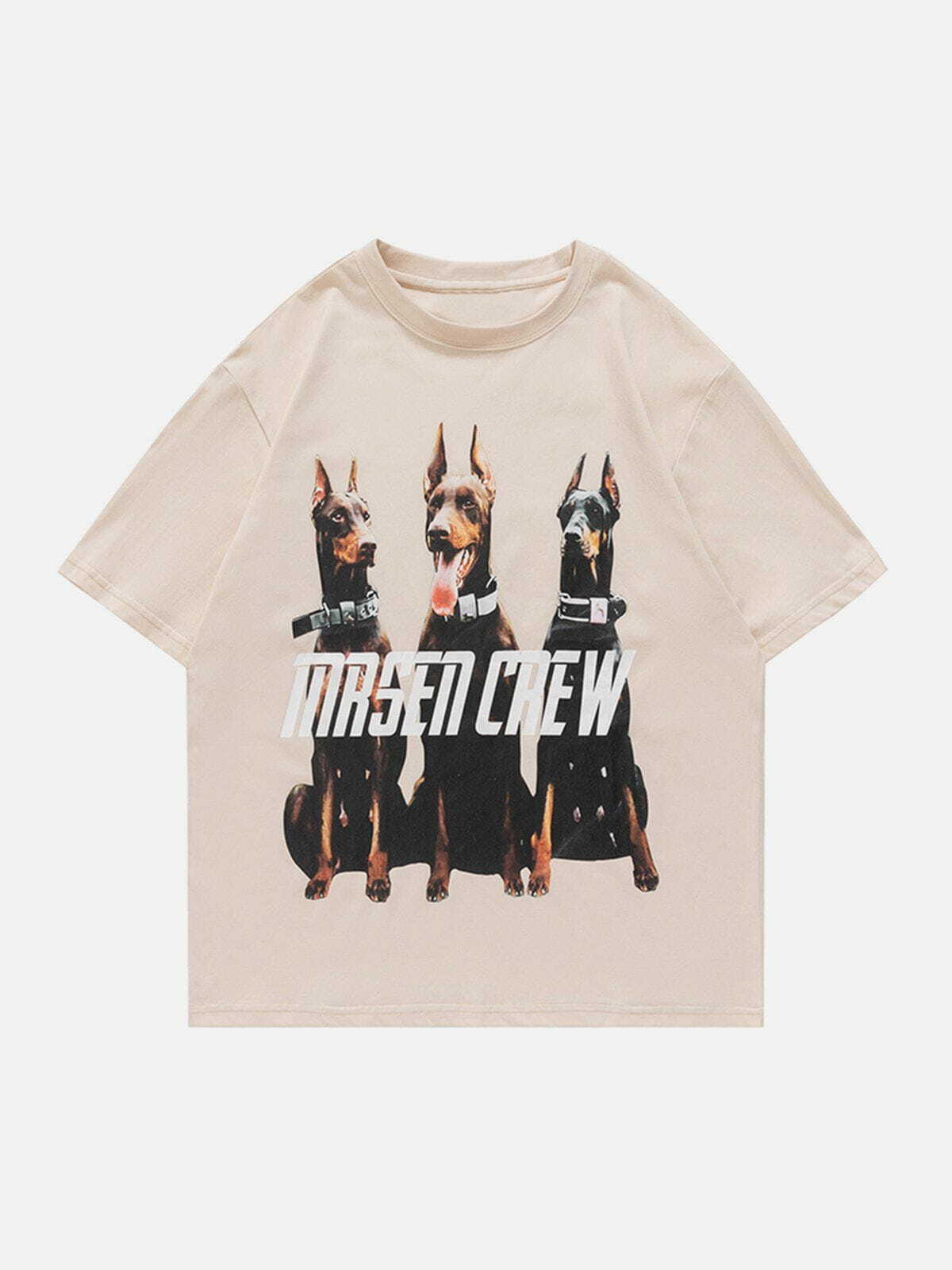 Y2K Grunge Aesthetic Doberman Pinscher Graphic Tee - Vintage 90s Style Summer Outfit Essential