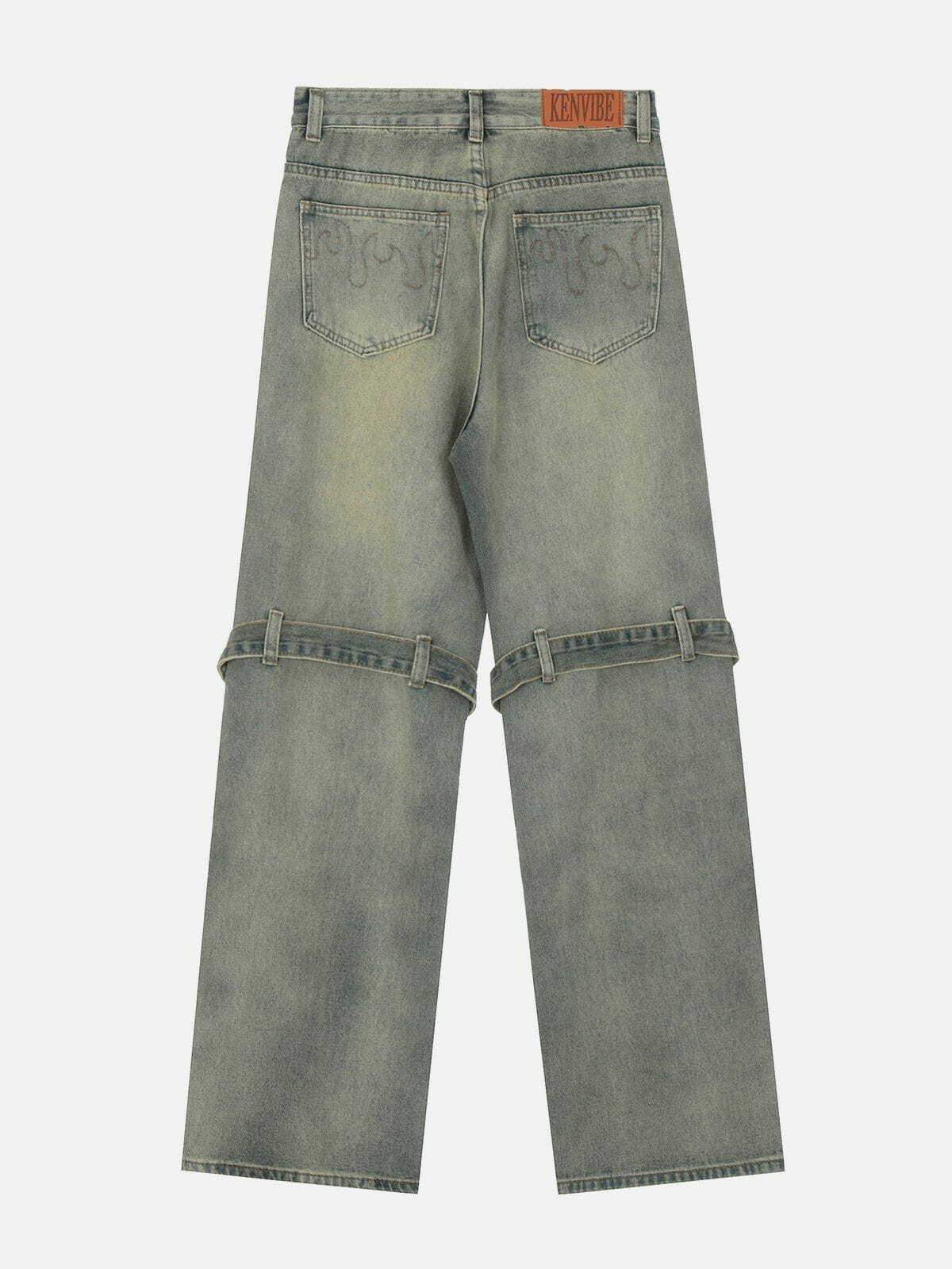 Y2K Grunge Aesthetic Washed Baggy Jeans - Vintage 90s Style for Effortless Summer Outfits