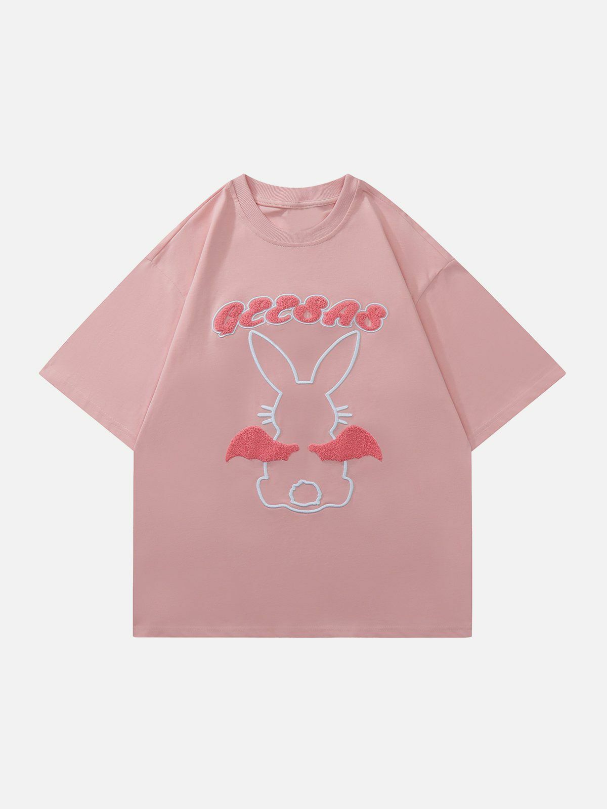 Y2K Grunge Aesthetic Wings Rabbit Graphic Tee - Vintage 90s Style Summer Outfit Essential