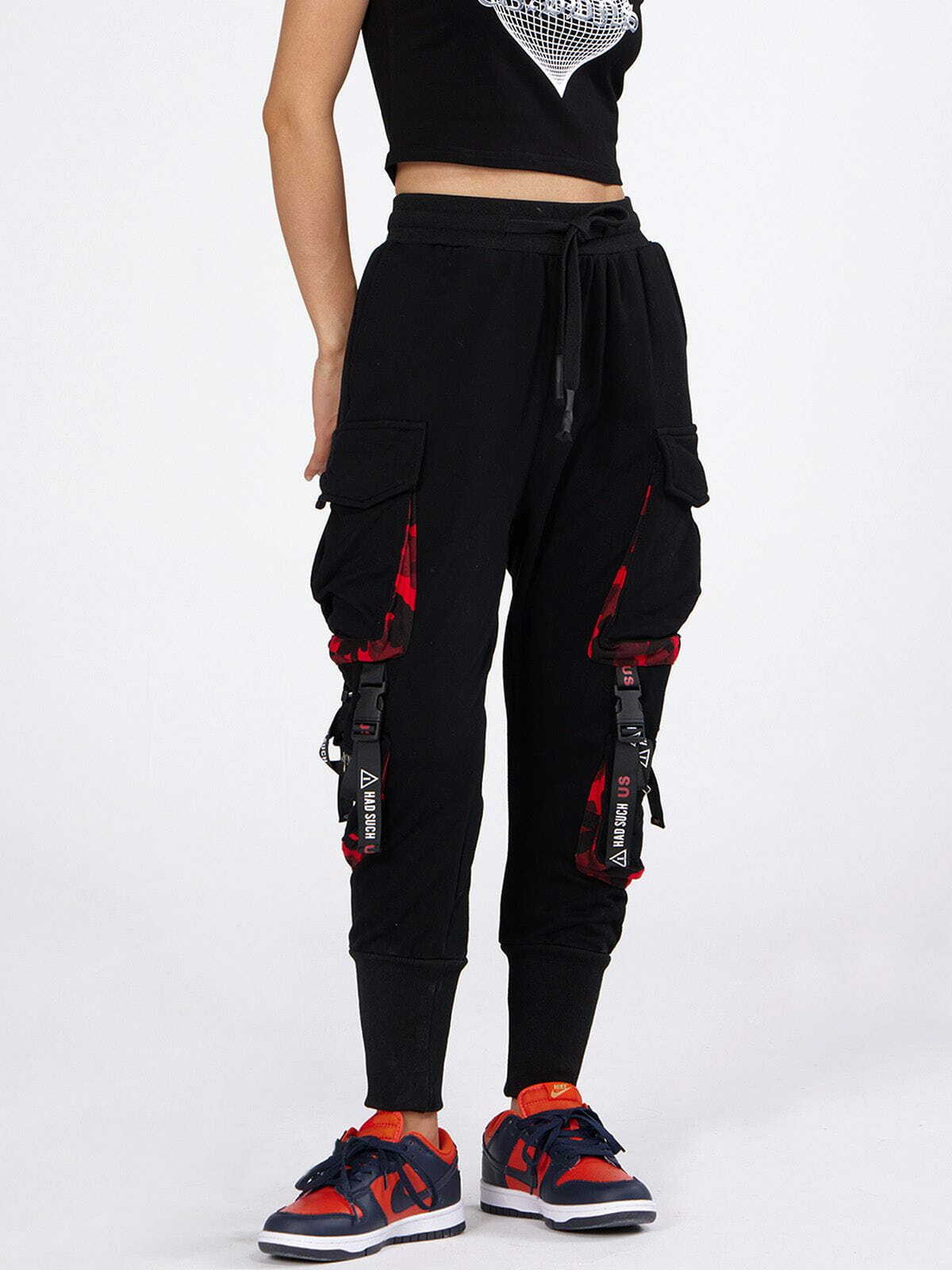 Y2K Grunge Cargo Joggers - Trendy 90s Style Techwear Pants for Summer Outfits & Aesthetic Looks