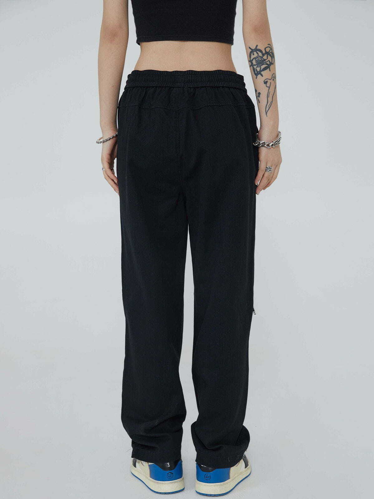 Y2K Grunge Cargo Pants with Zipper Stitching - Trendy 90s Style for Summer Outfits & Aesthetic Looks