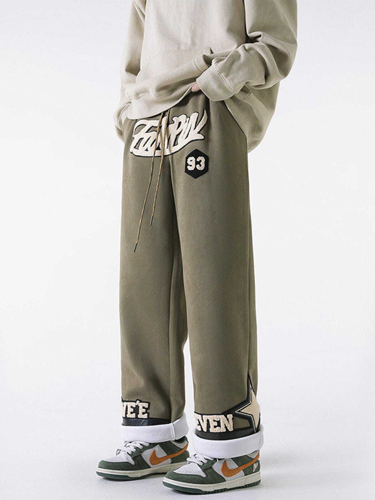 Y2K Grunge Fleece Suede Sweatpants for Trendy Summer Outfits & Aesthetic Looks