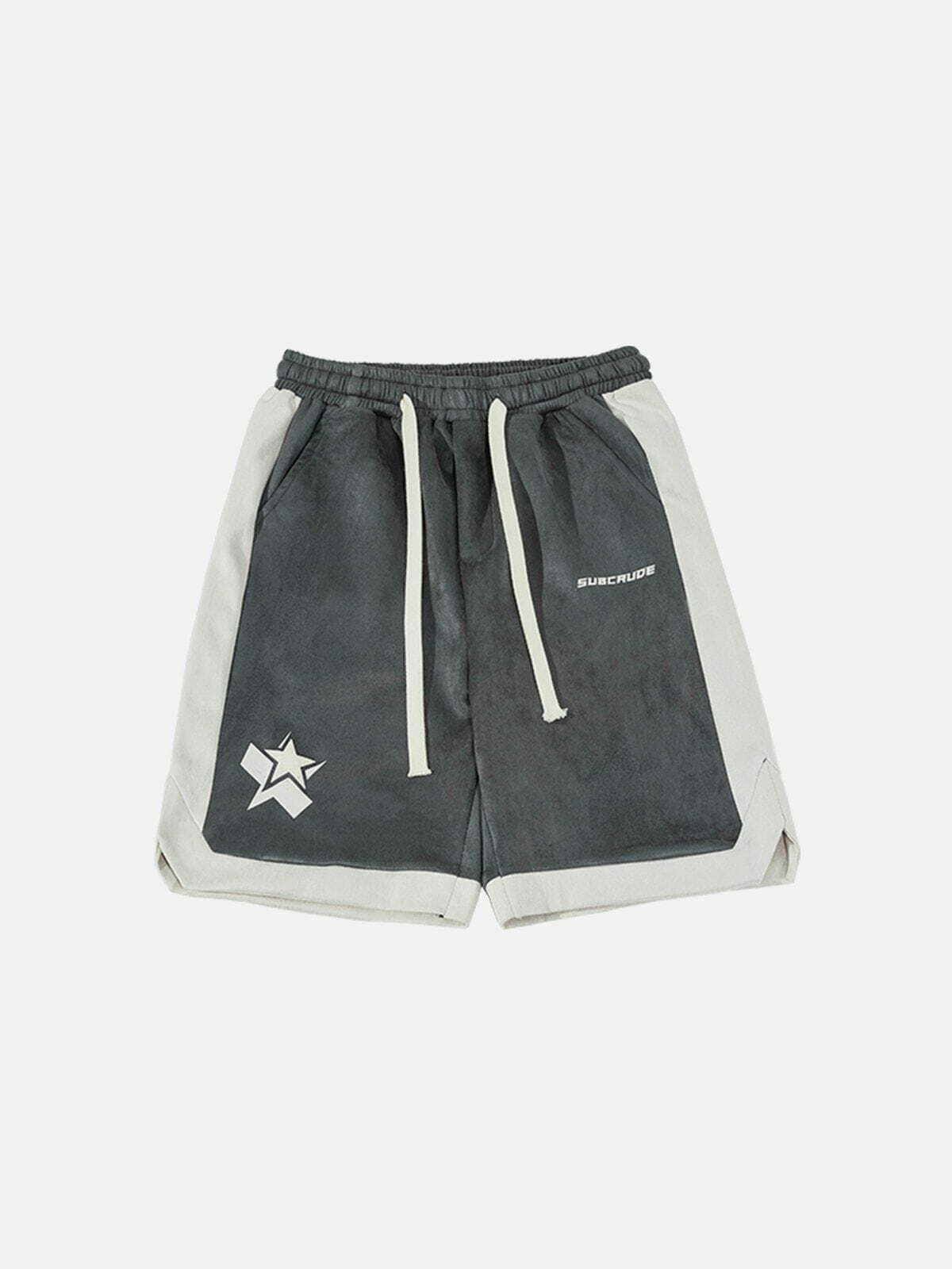 Y2K Grunge Star Shorts: Trendy Cargo Style for Summer Outfits & 90s Aesthetic Vibes