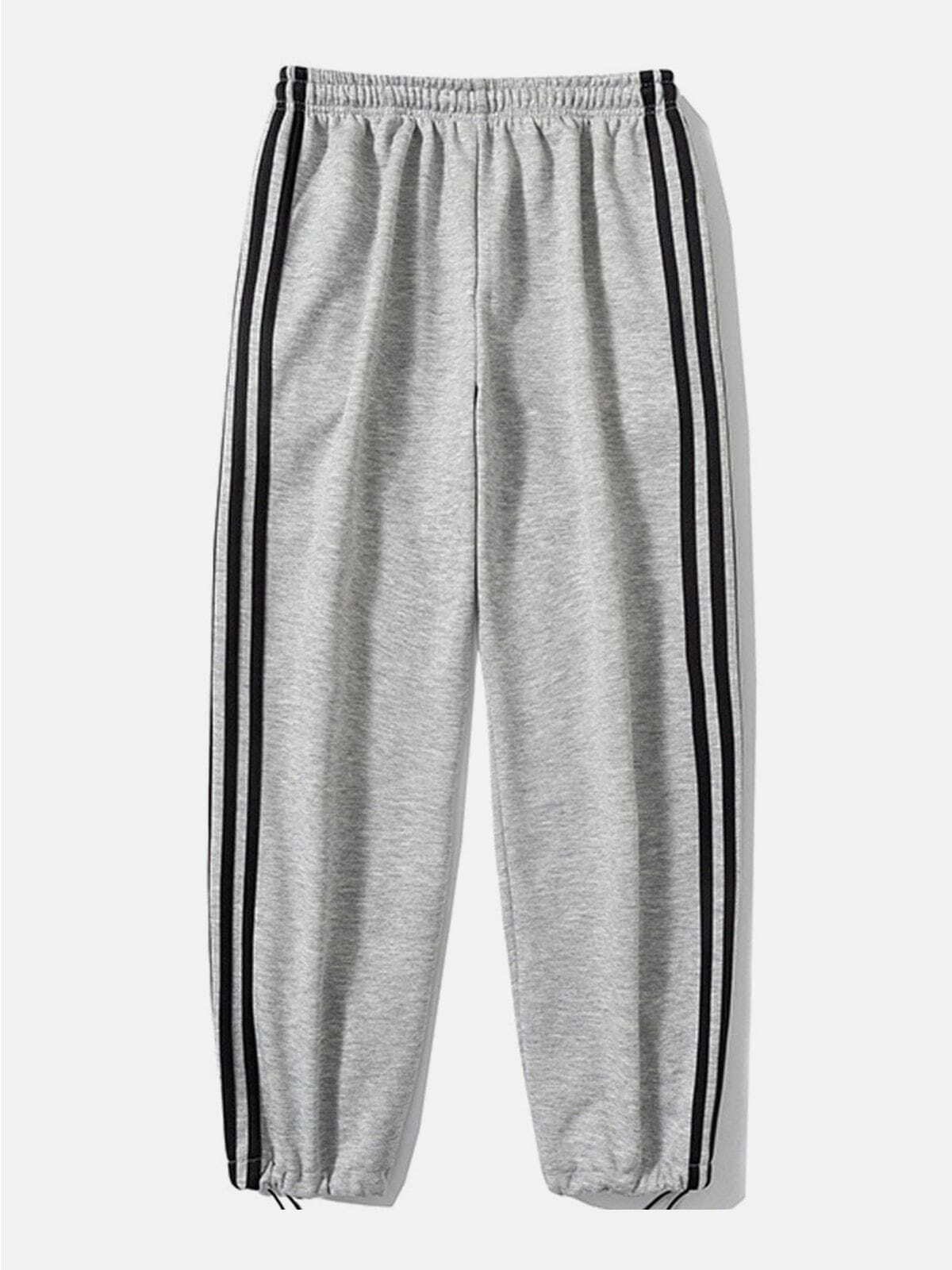 Y2K Grunge Stripe Sweatpants: Vintage 90s Aesthetic for Casual Summer Outfits & Everyday Style