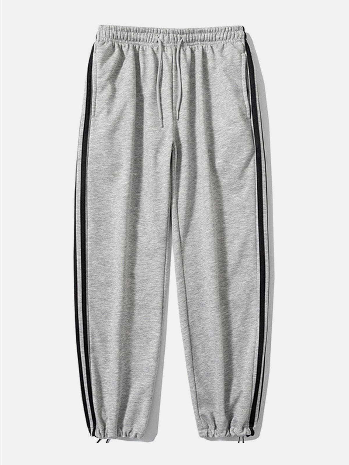 Y2K Grunge Stripe Sweatpants: Vintage 90s Aesthetic for Casual Summer Outfits & Everyday Style