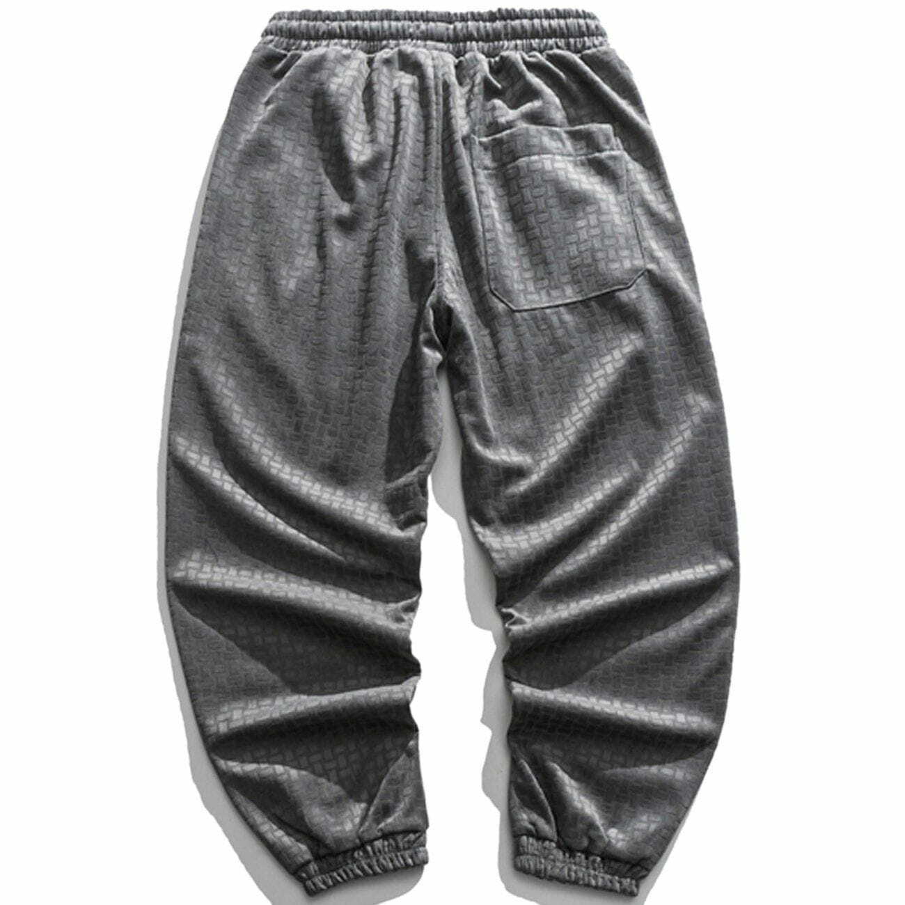 Y2K Grunge Velvet Sweatpants: Trendy Cargo Style for 2000s Fashion Lovers