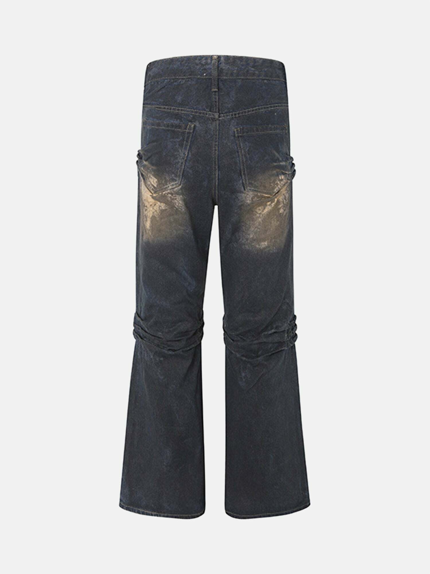 Y2K High Street Heavy Duty Washed Baggy Jeans for Grunge & 90s Fashion Aesthetic Outfits