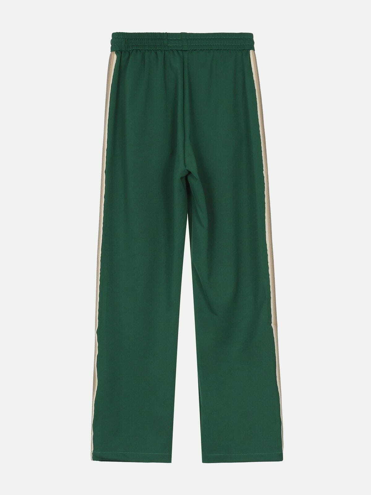 Y2K-Inspired Colored Side Stripes Sweatpants for Grunge, 90s, and Coquette Aesthetic Outfits