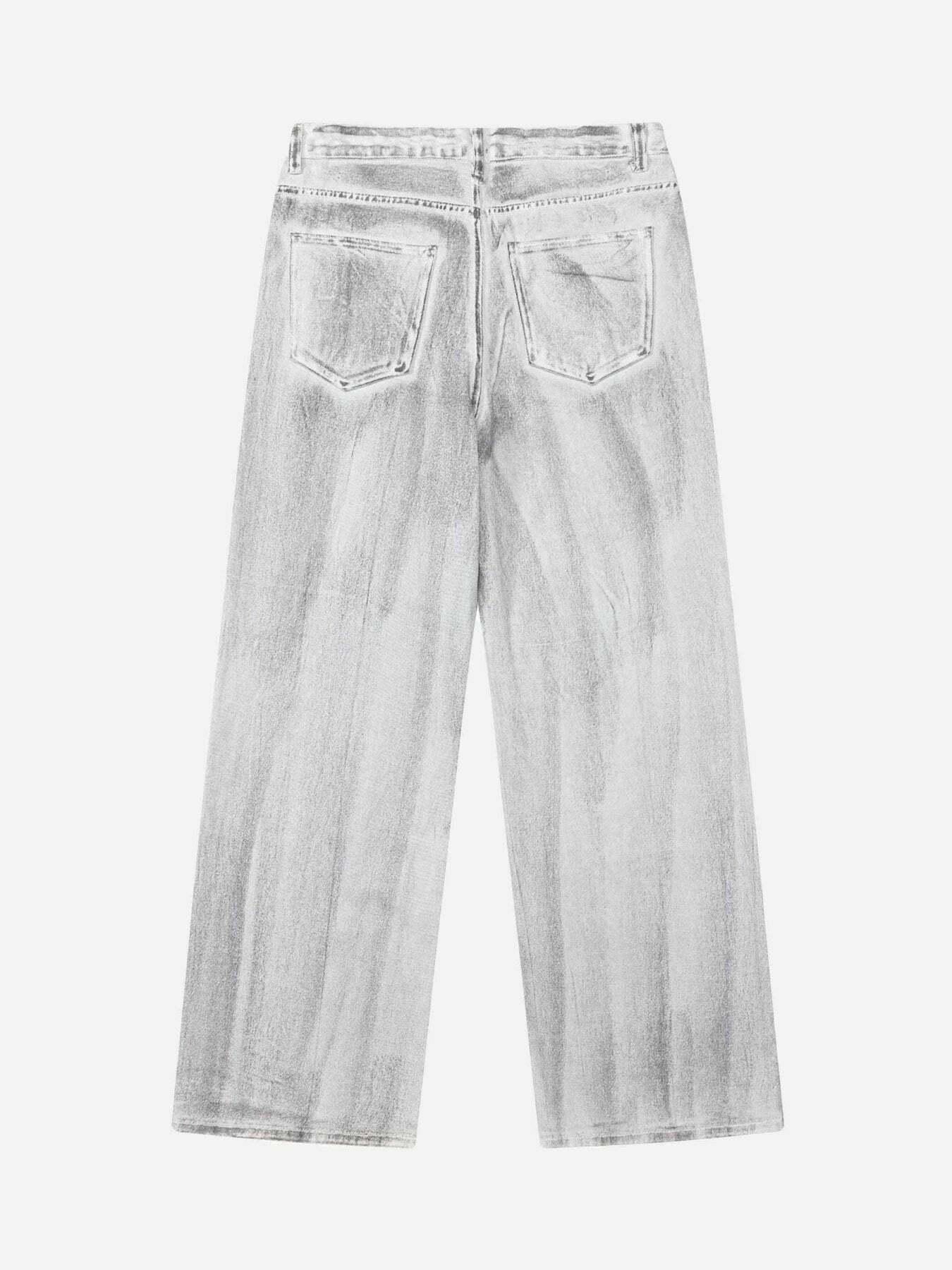 Y2K Inspired Straight Leg Jeans - Vintage 90s Grunge Style for Effortless Summer Outfits