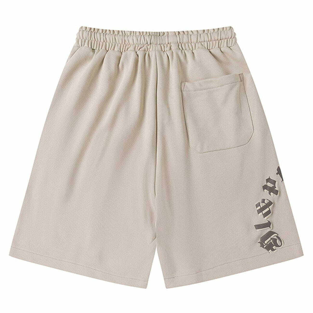 Y2K Monogram Print Drawstring Shorts for Summer: Trendy 90s Aesthetic & Grunge Style Outfits