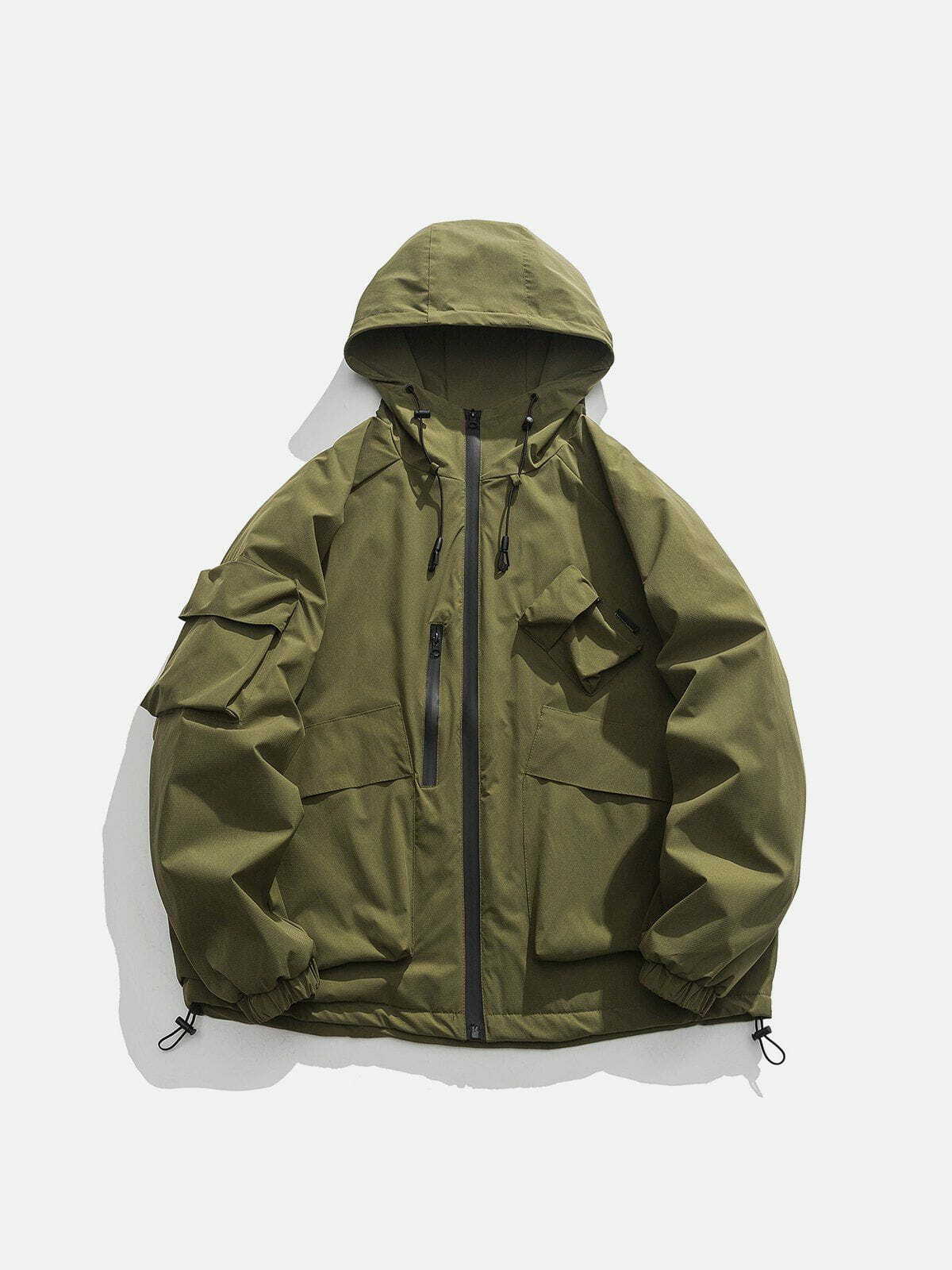 Y2K Multi-Pocket Anorak: Trendy Summer Layering for Grunge, 90s, and Coquette Aesthetic Outfits