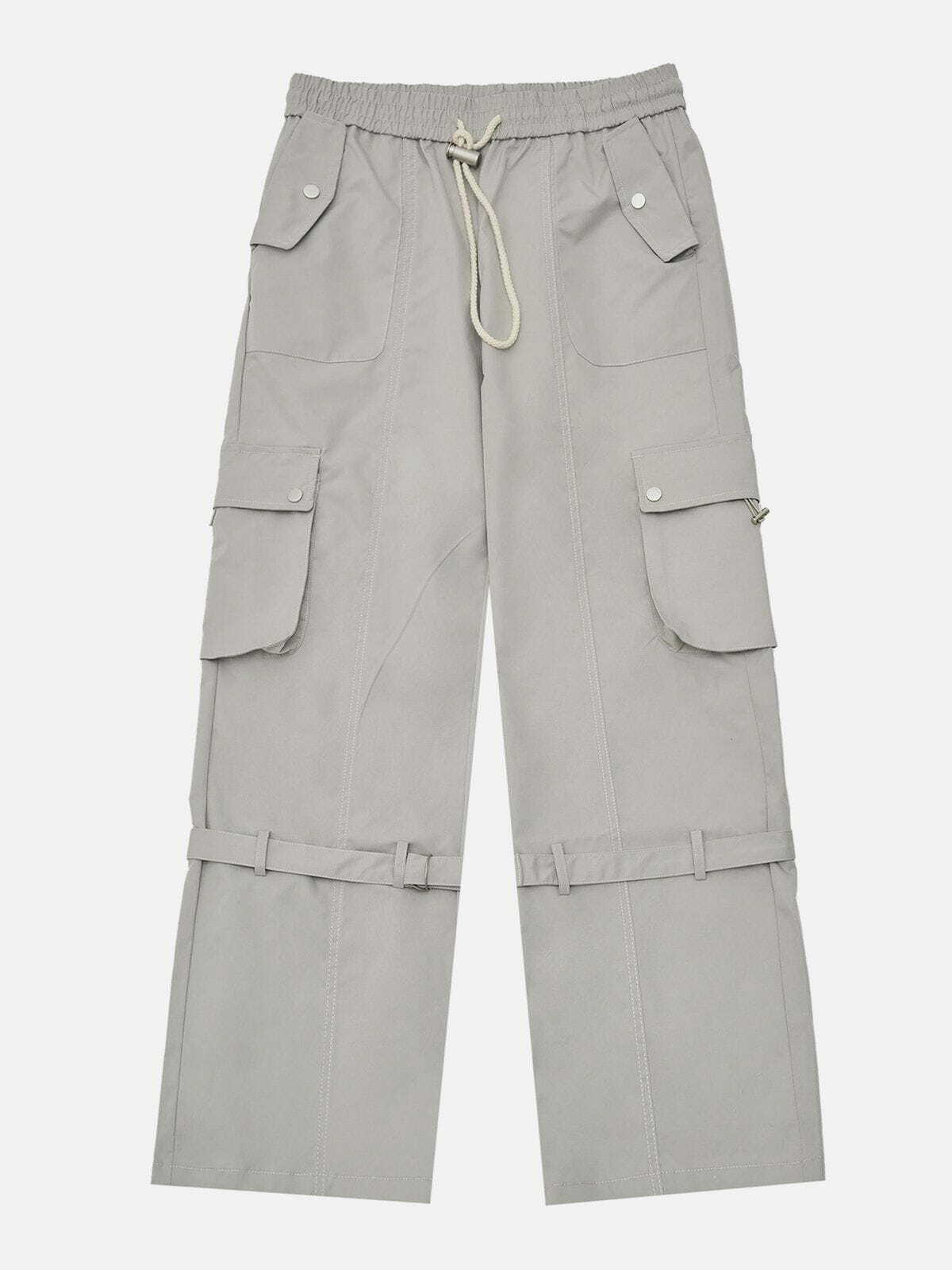 Y2K Multi-Pocket Cargo Pants for Grunge Aesthetic, 90s Fashion, and Summer Outfits